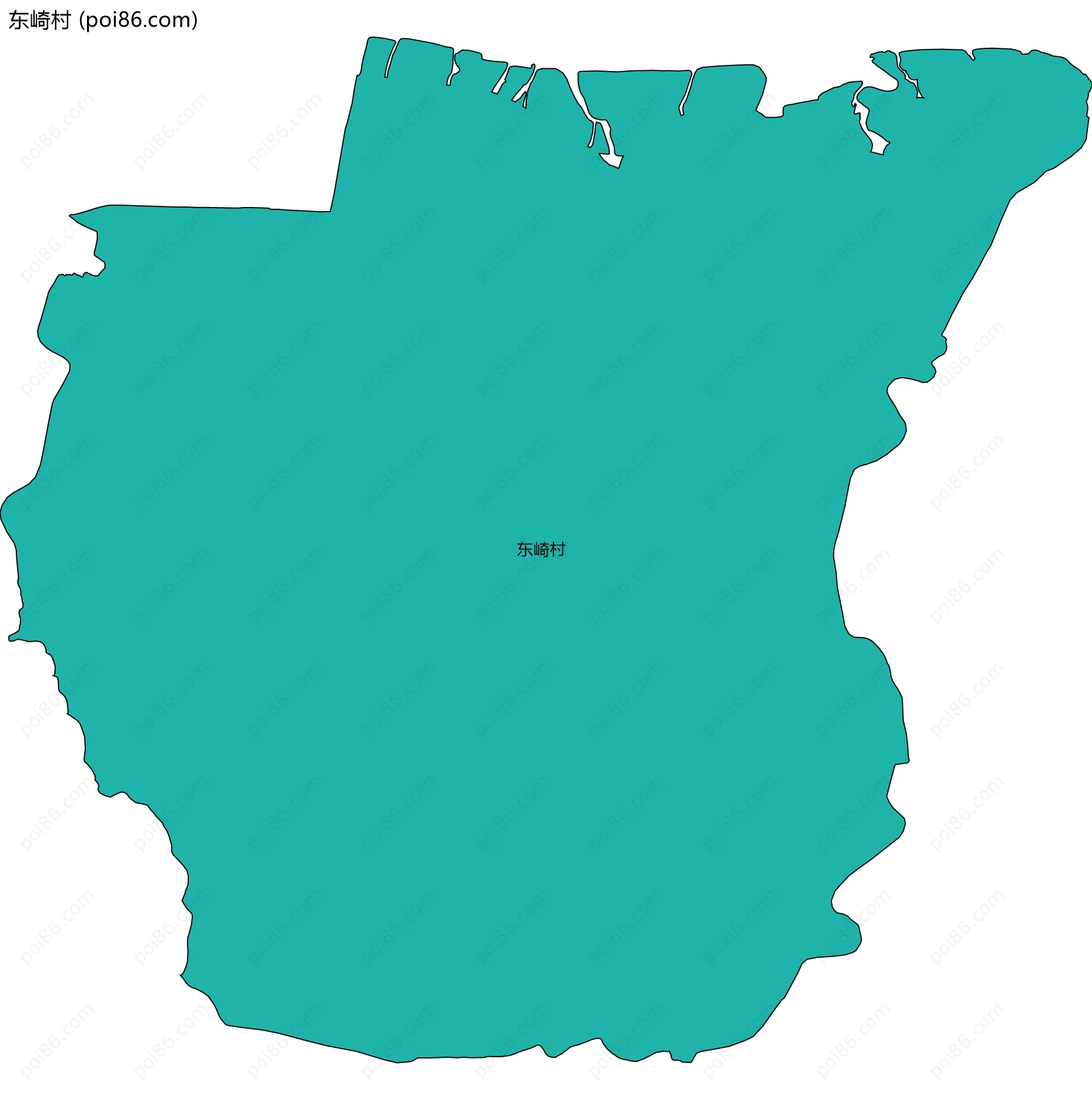 东崎村边界地图