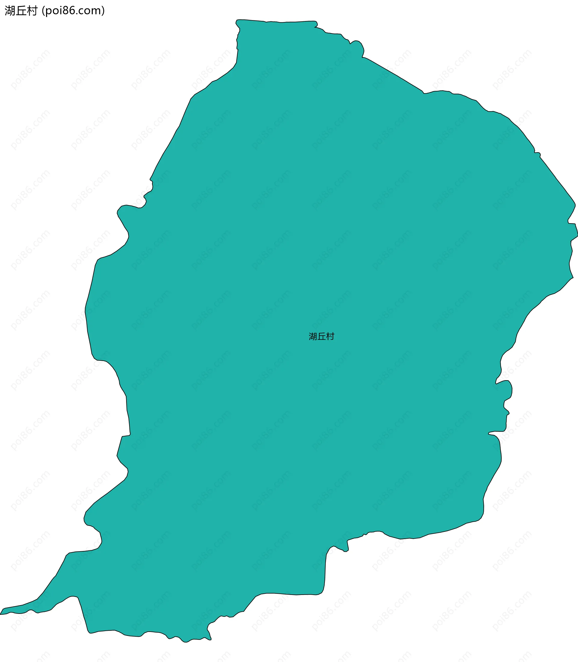 湖丘村边界地图