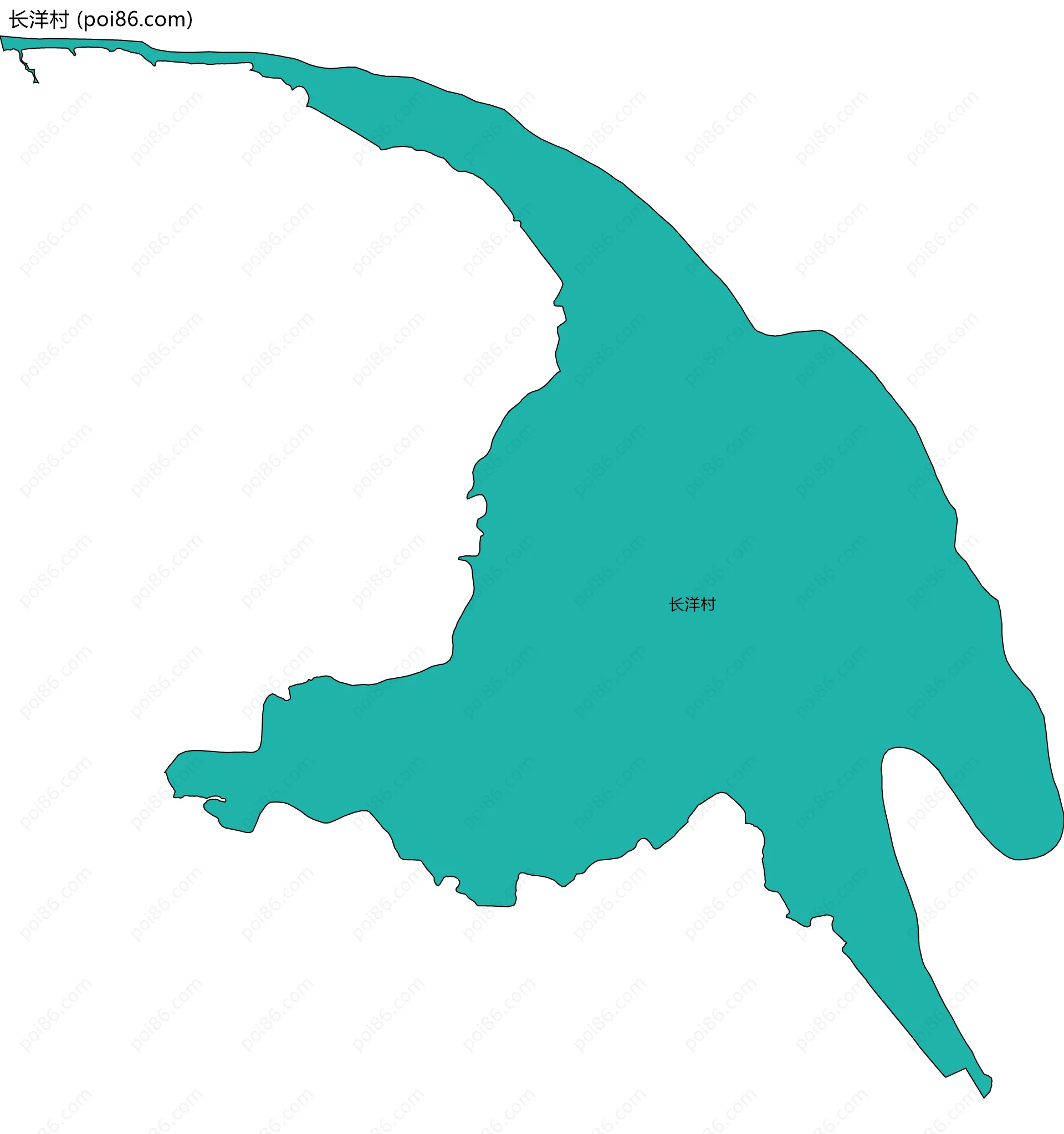 长洋村边界地图