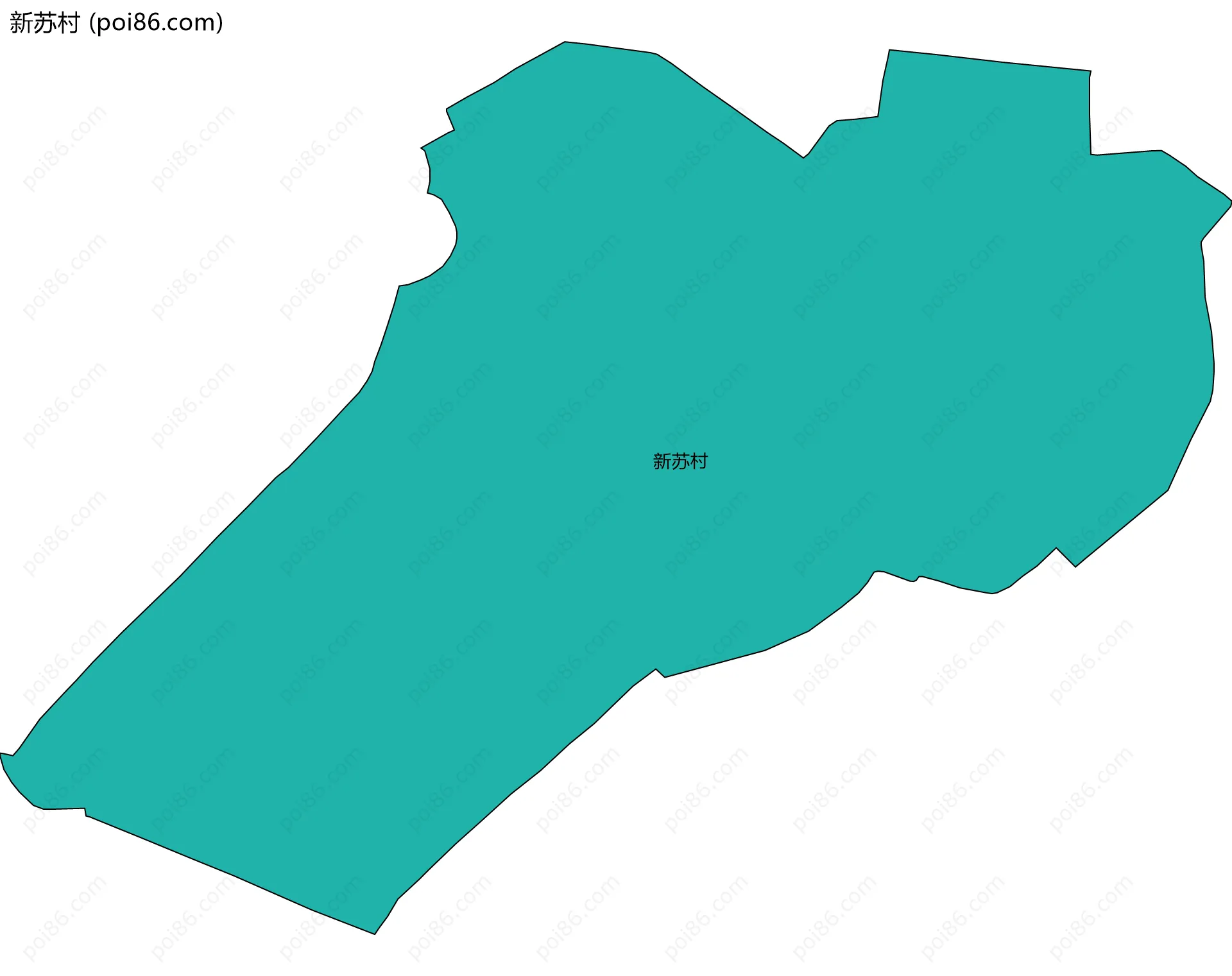 新苏村边界地图