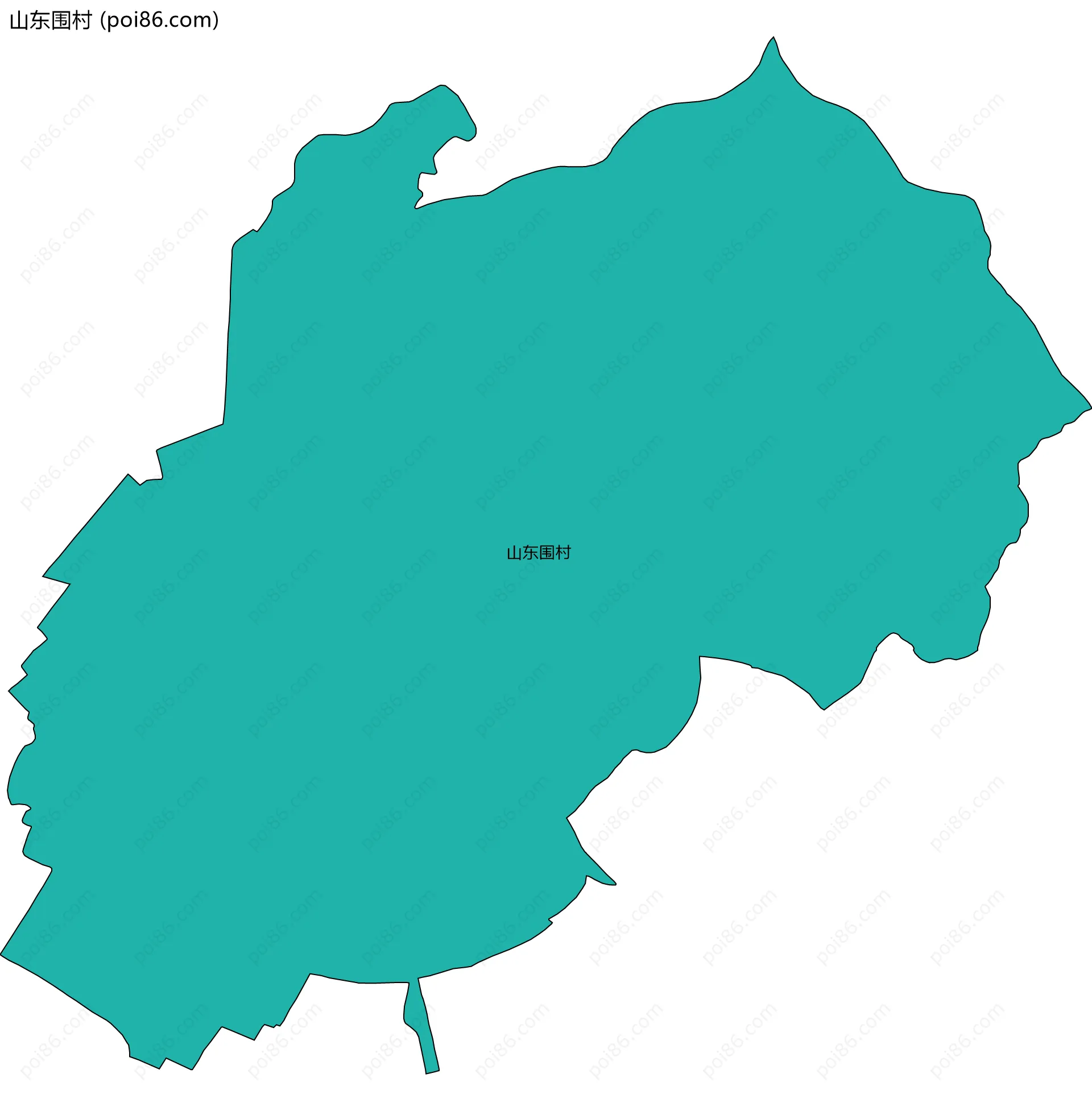 山东围村边界地图