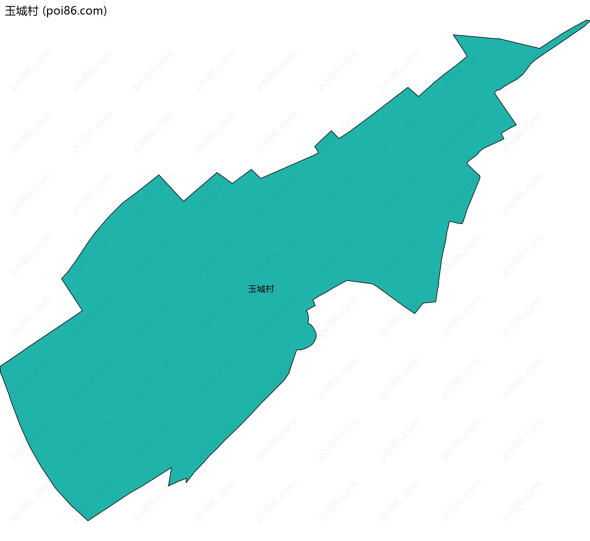 玉城村边界地图