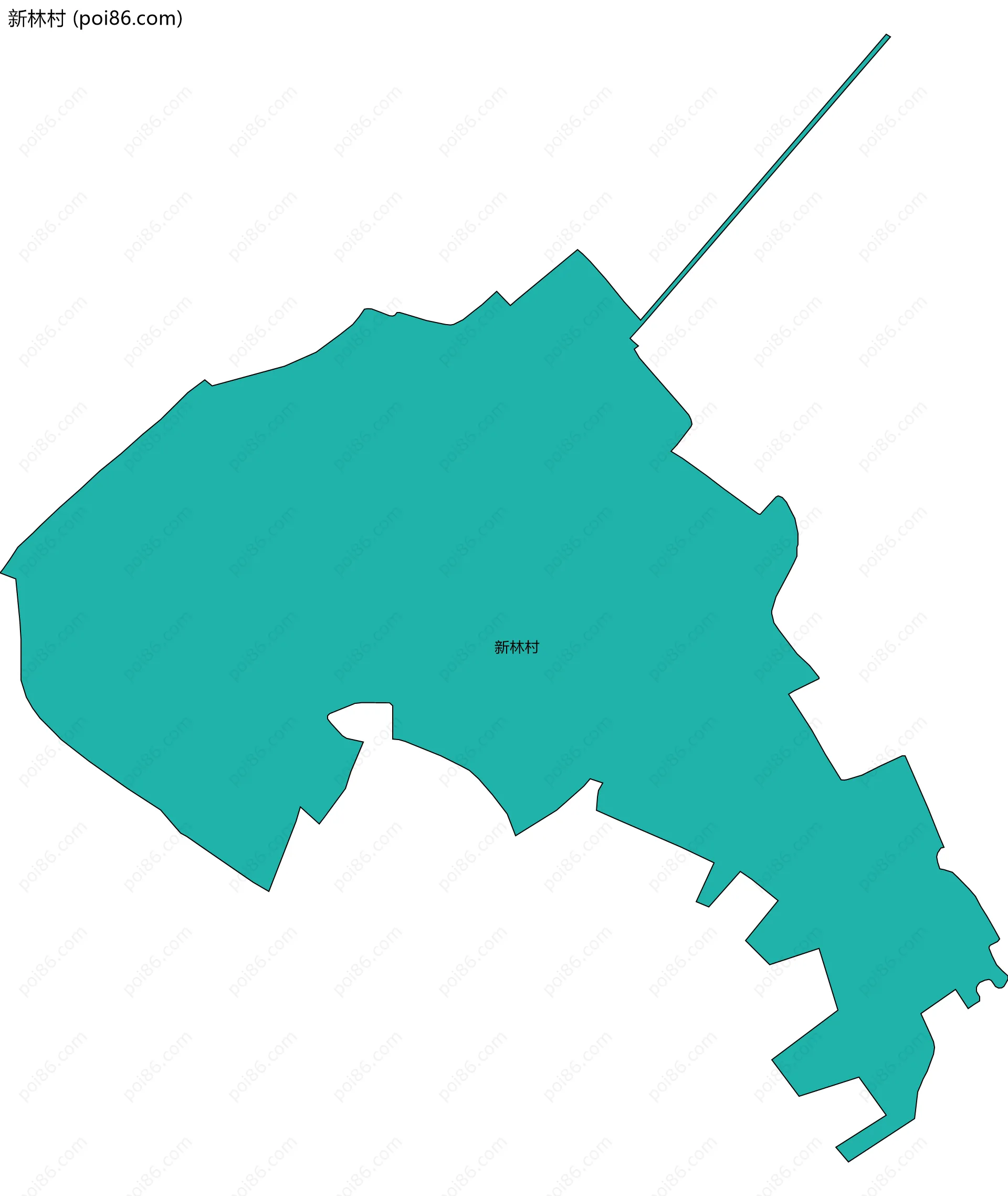 新林村边界地图