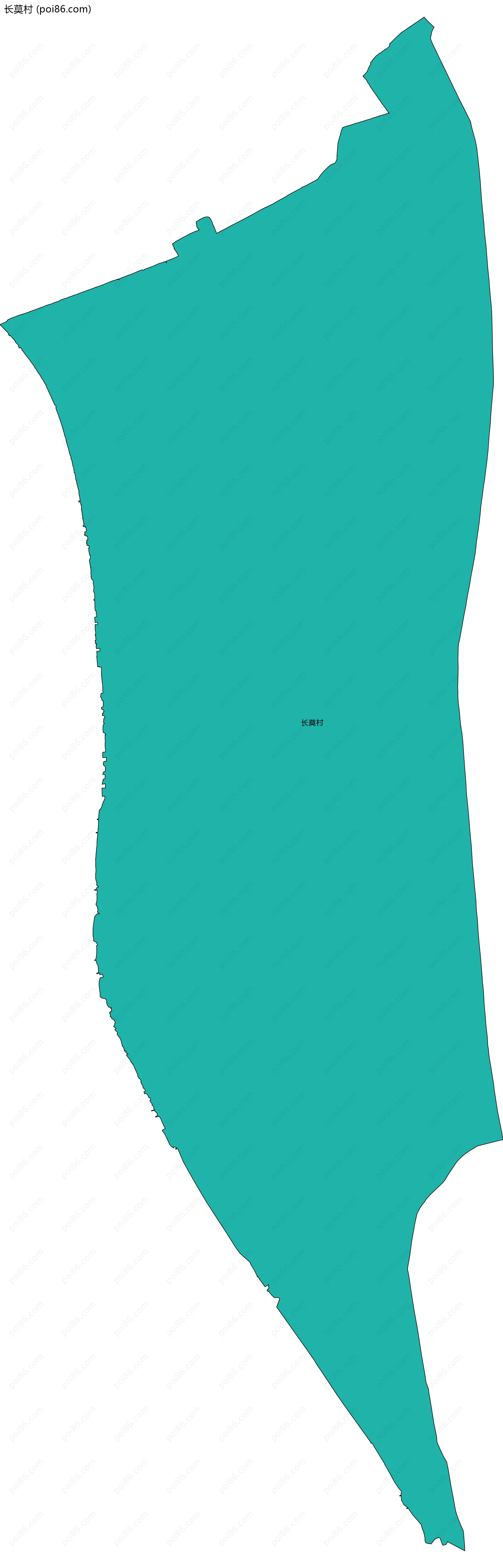 长莫村边界地图