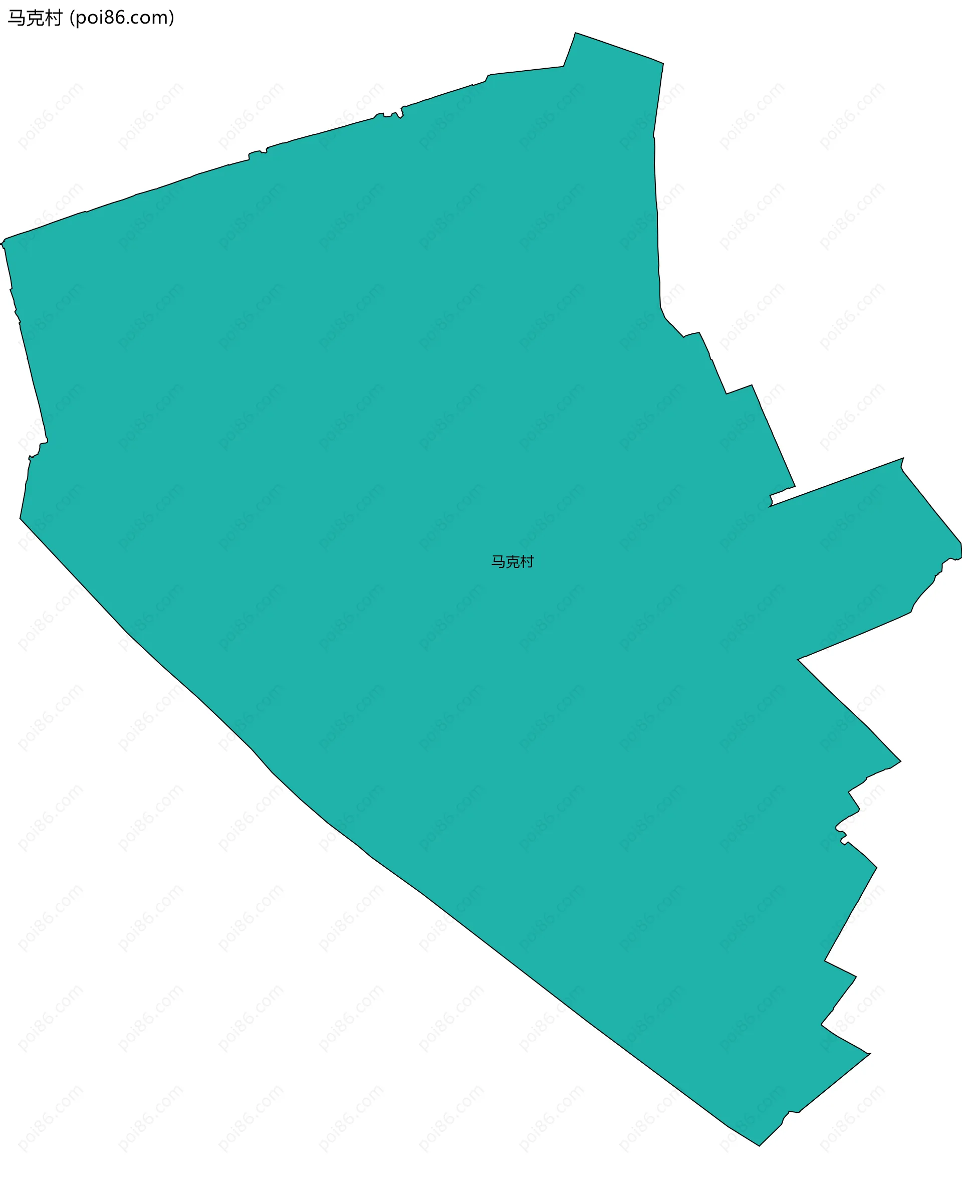 马克村边界地图
