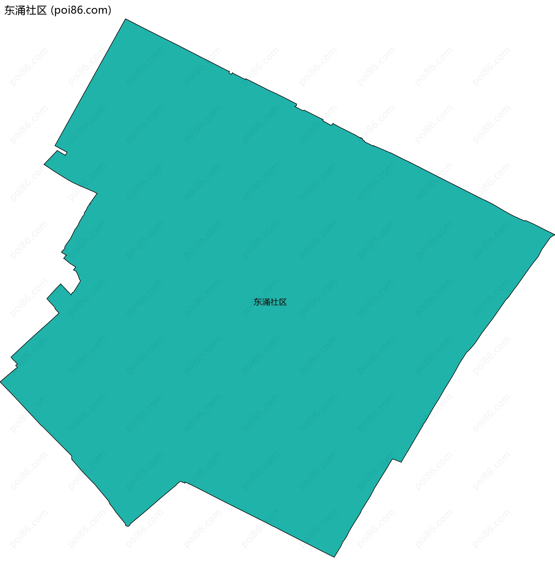 东涌社区边界地图