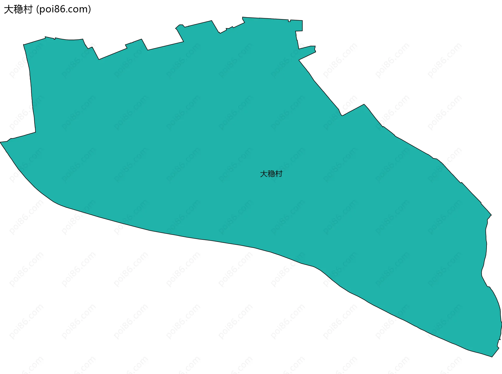 大稳村边界地图