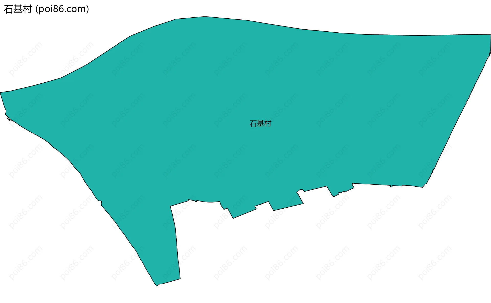 石基村边界地图