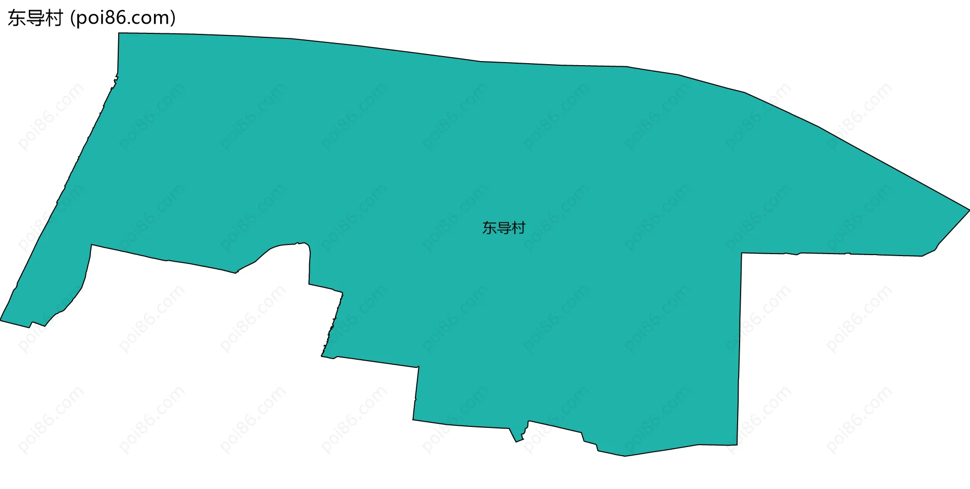 东导村边界地图