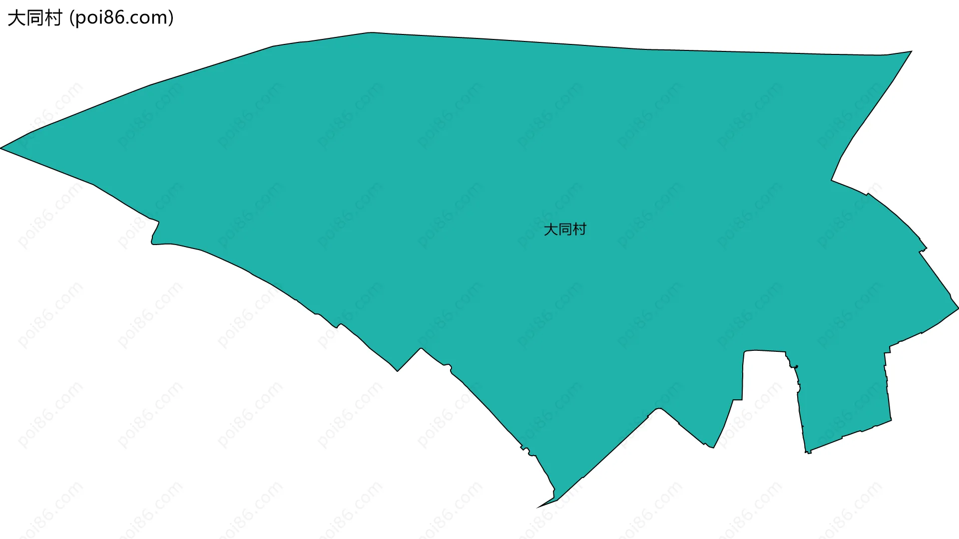 大同村边界地图
