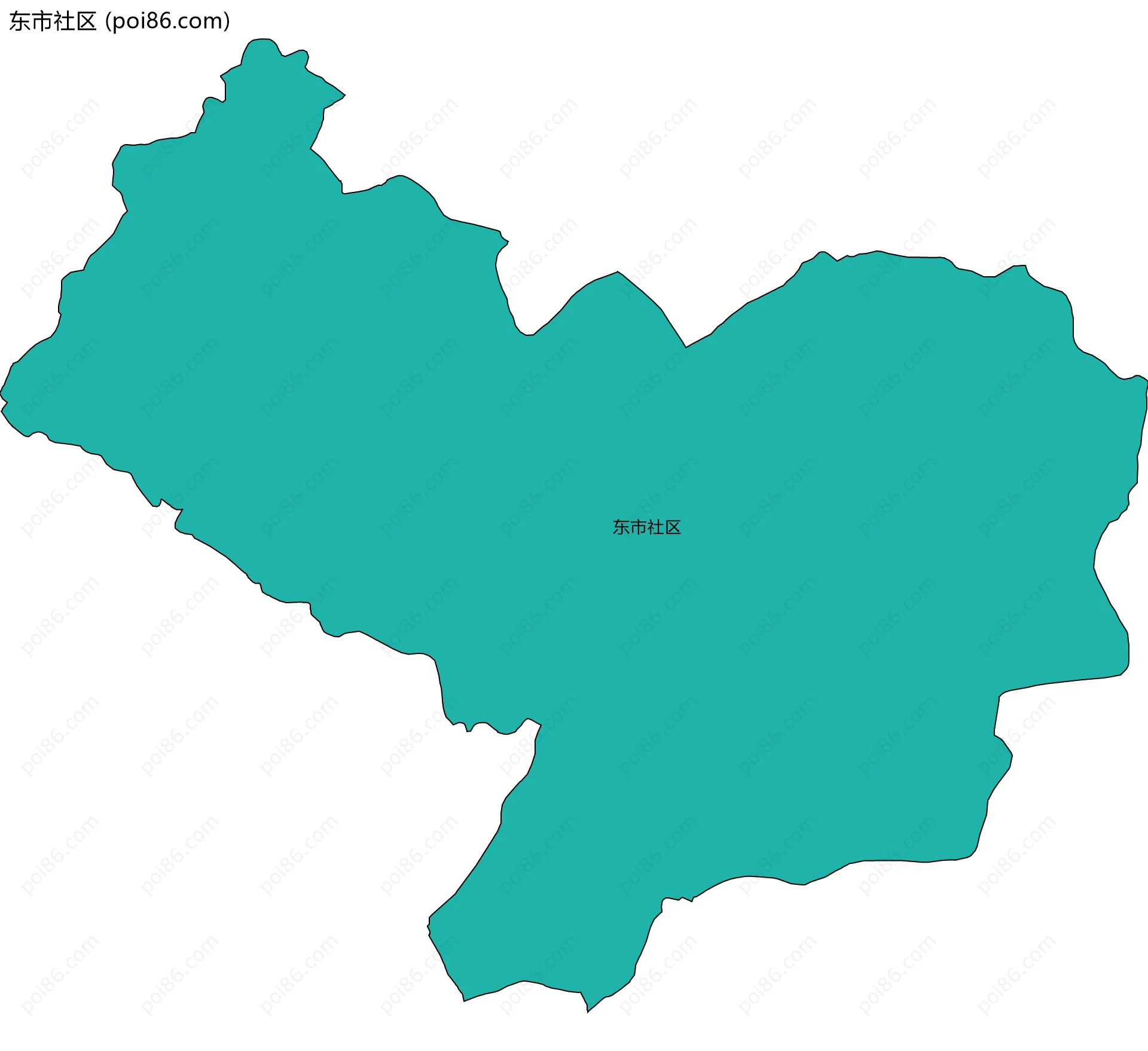 东市社区边界地图