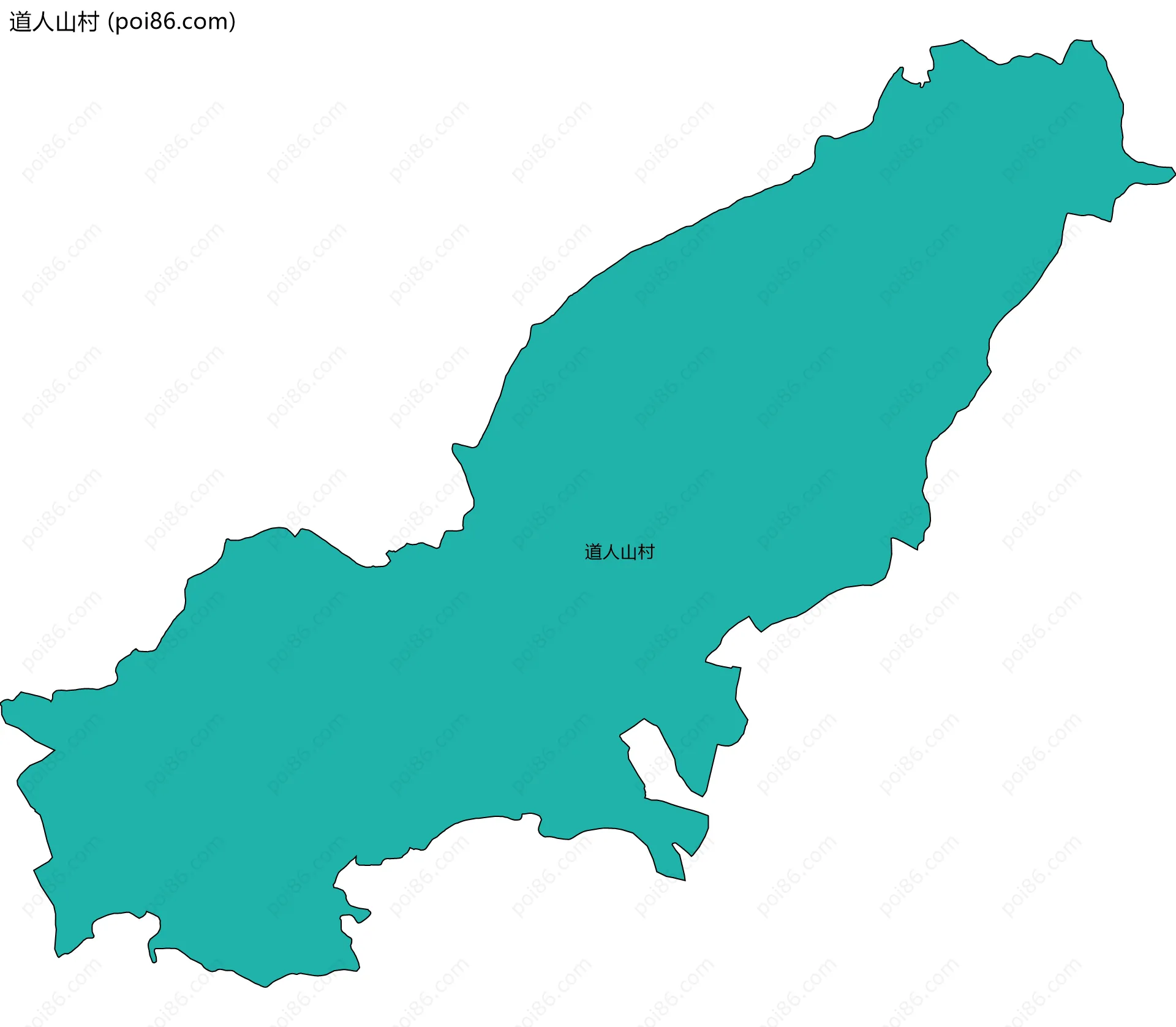 道人山村边界地图