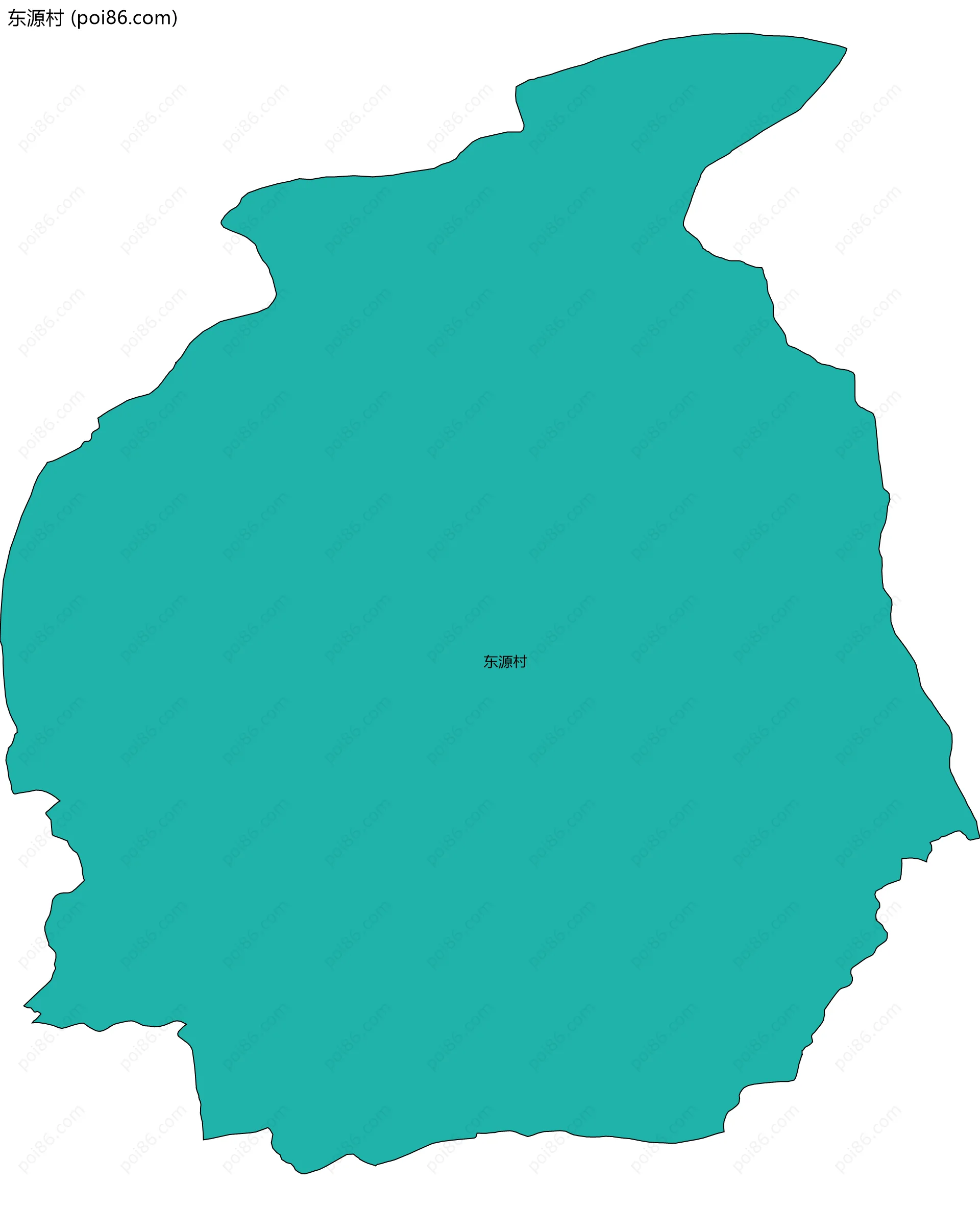 东源村边界地图