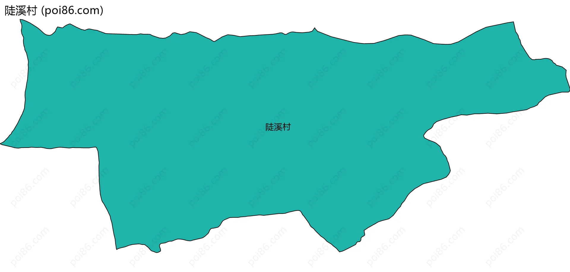 陡溪村边界地图