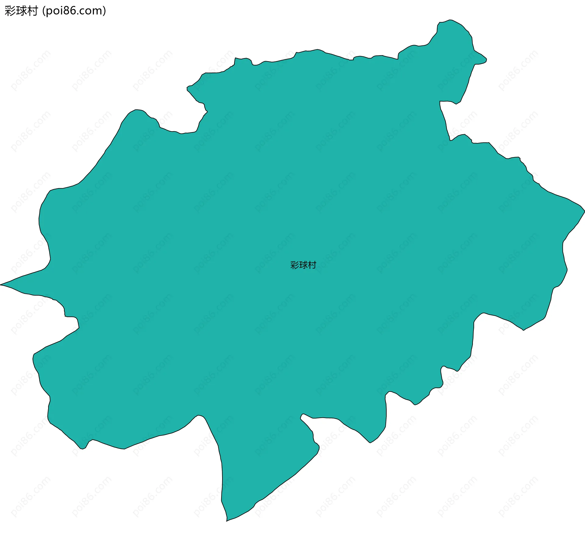彩球村边界地图