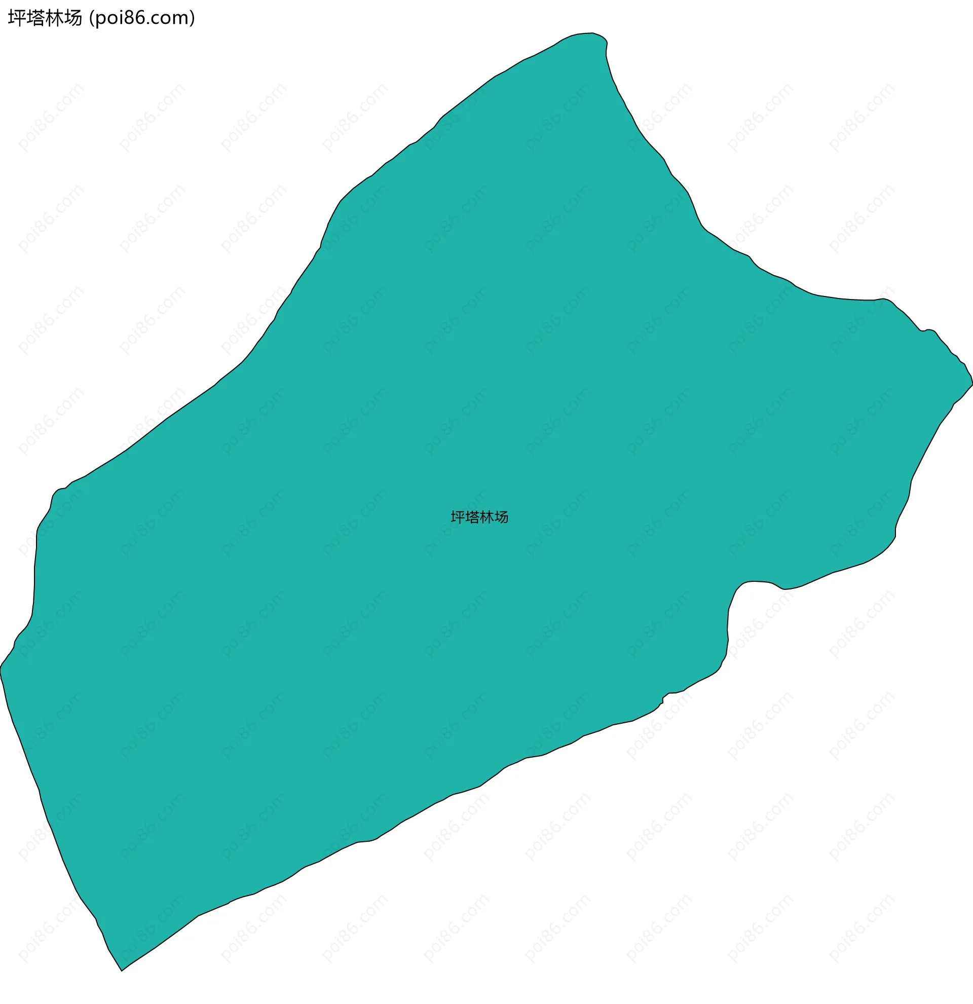 坪塔林场边界地图