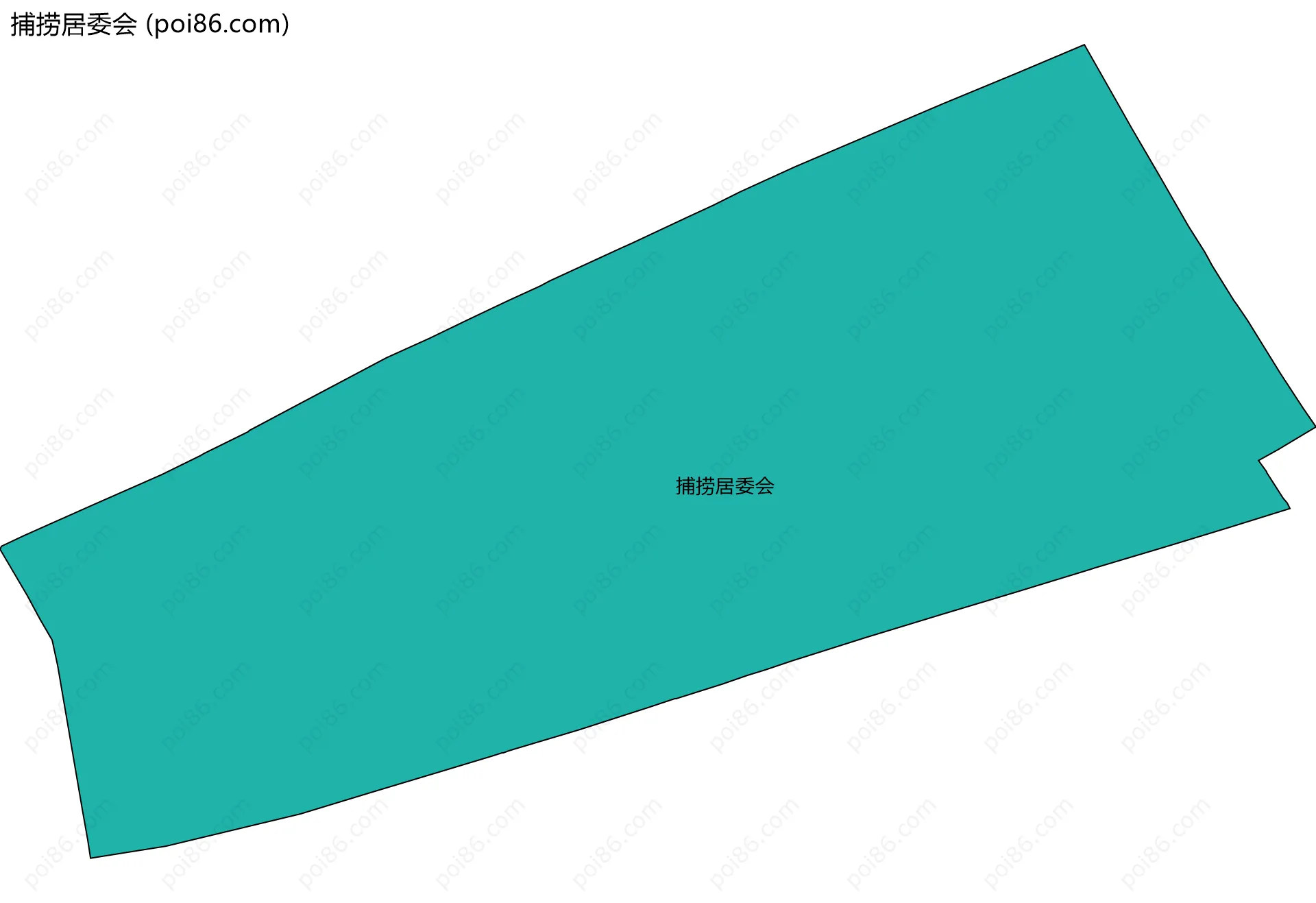 捕捞居委会边界地图