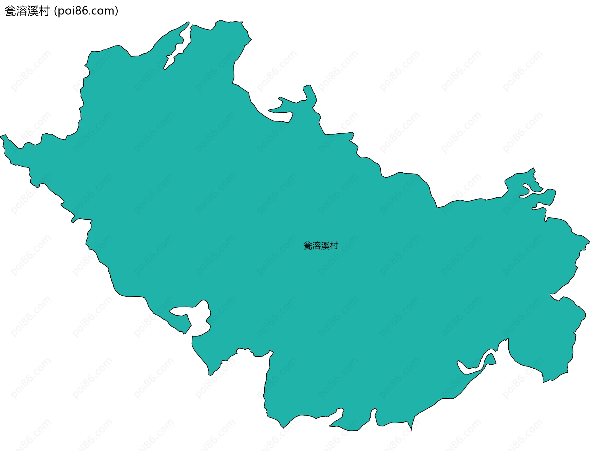 瓮溶溪村边界地图