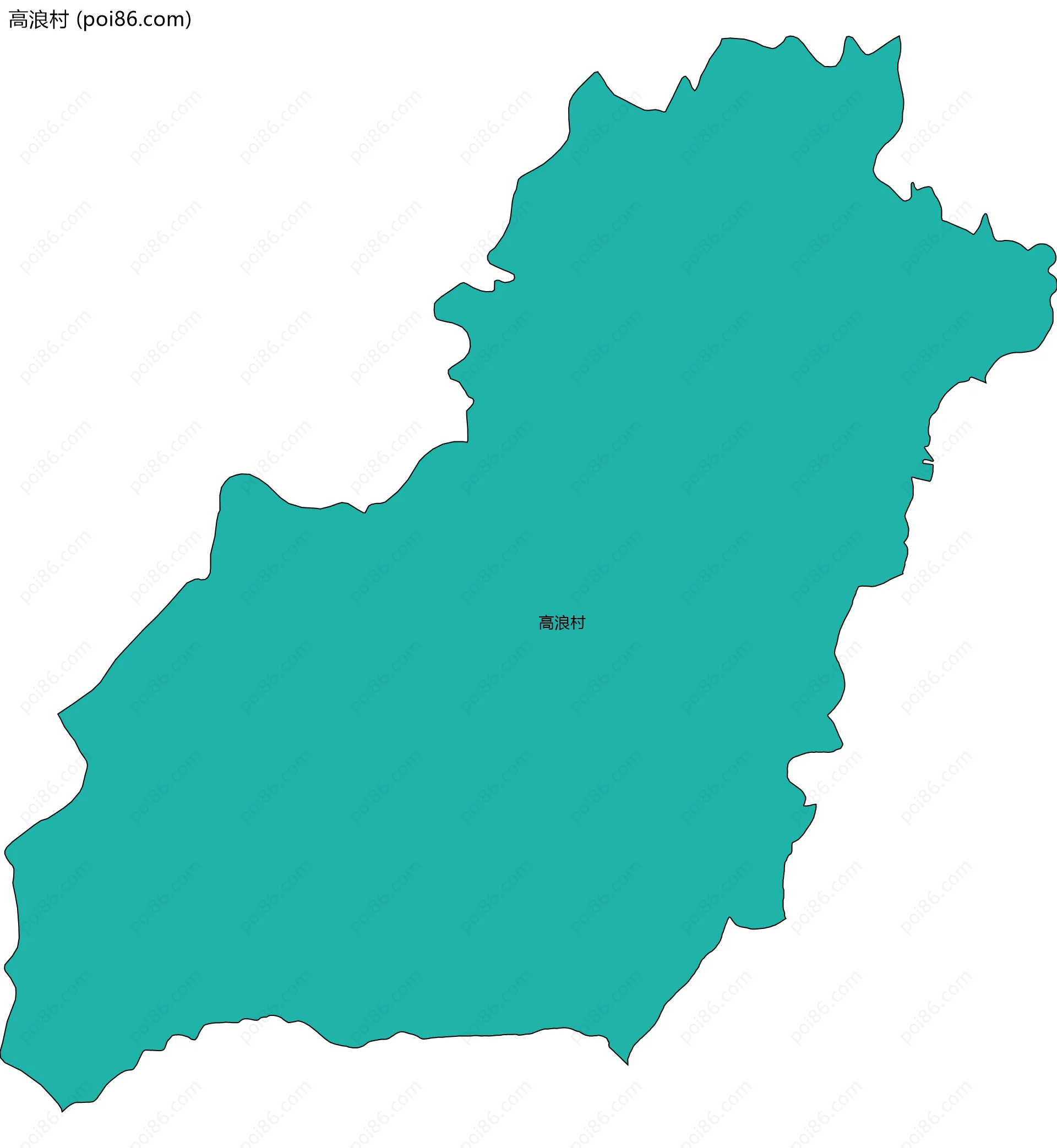 高浪村边界地图