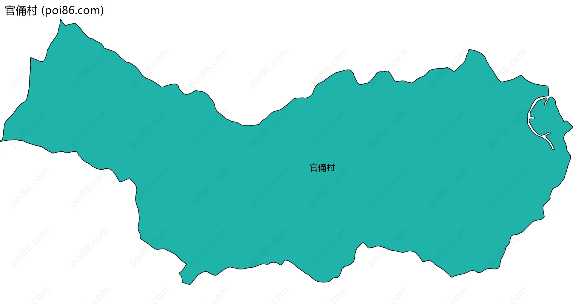 官俑村边界地图