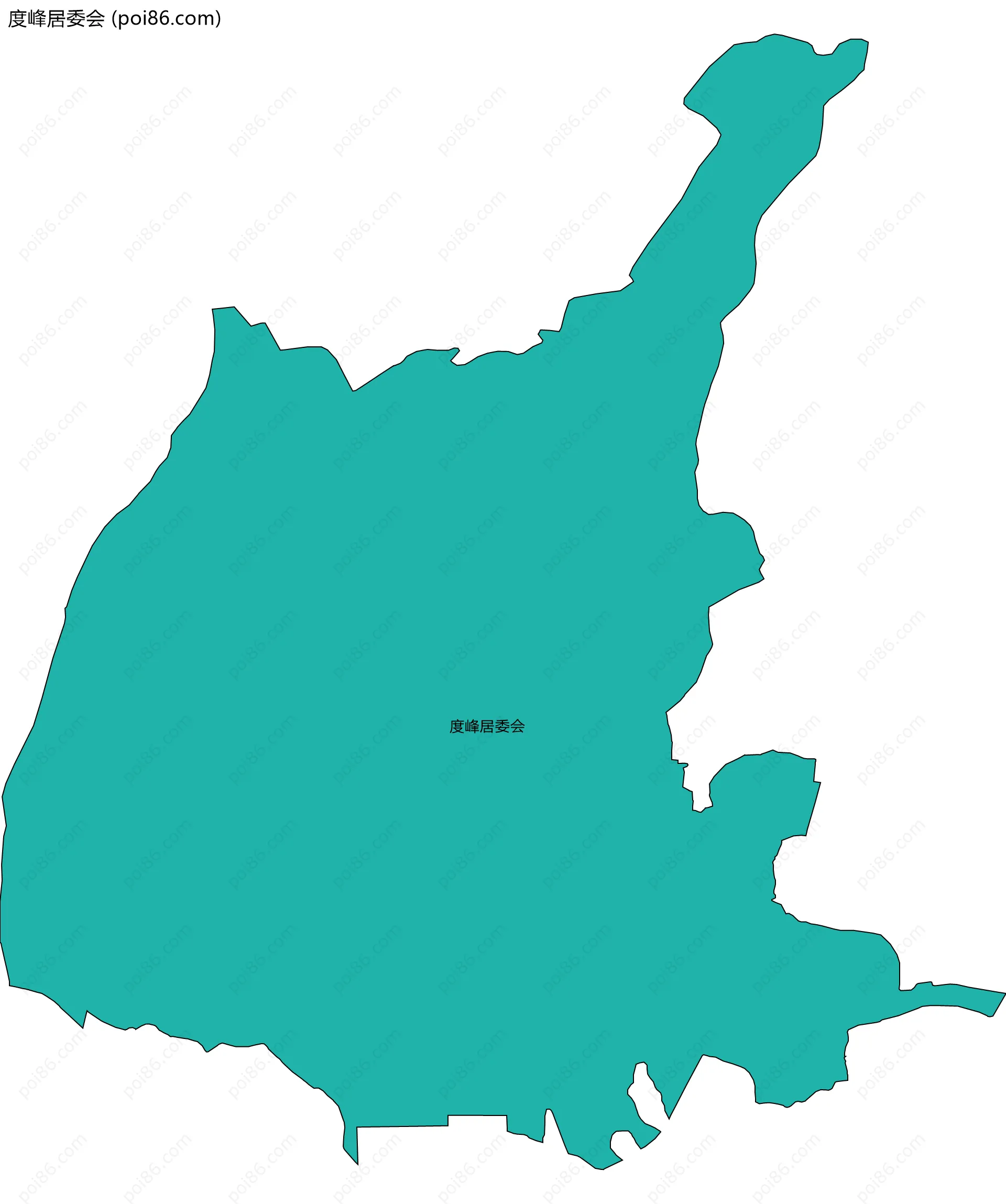 度峰居委会边界地图