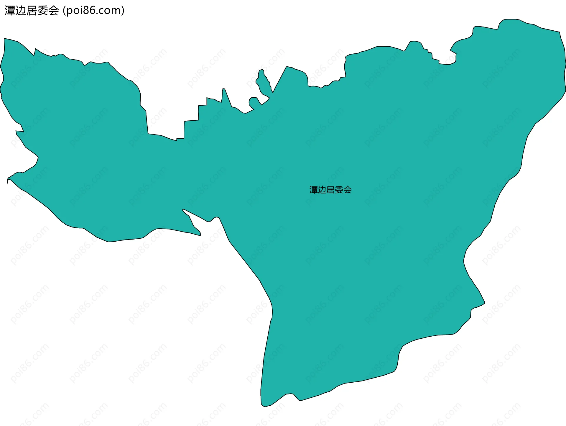 潭边居委会边界地图
