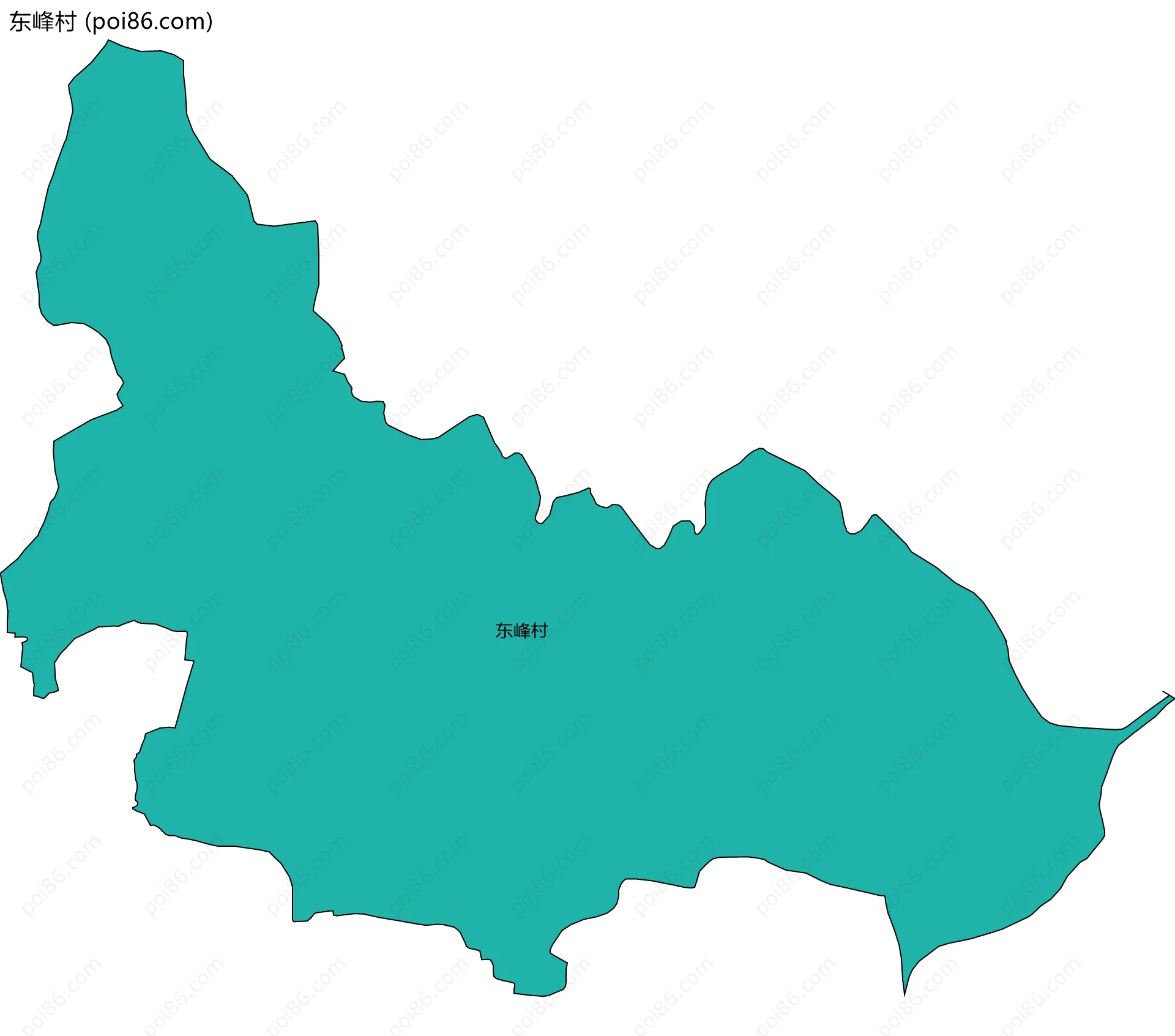 东峰村边界地图