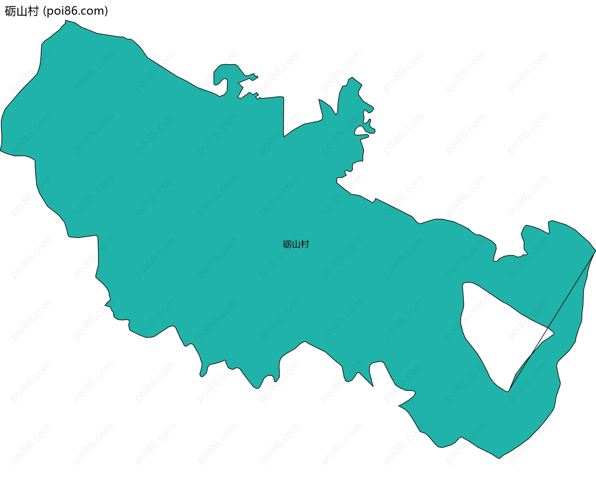 砺山村边界地图