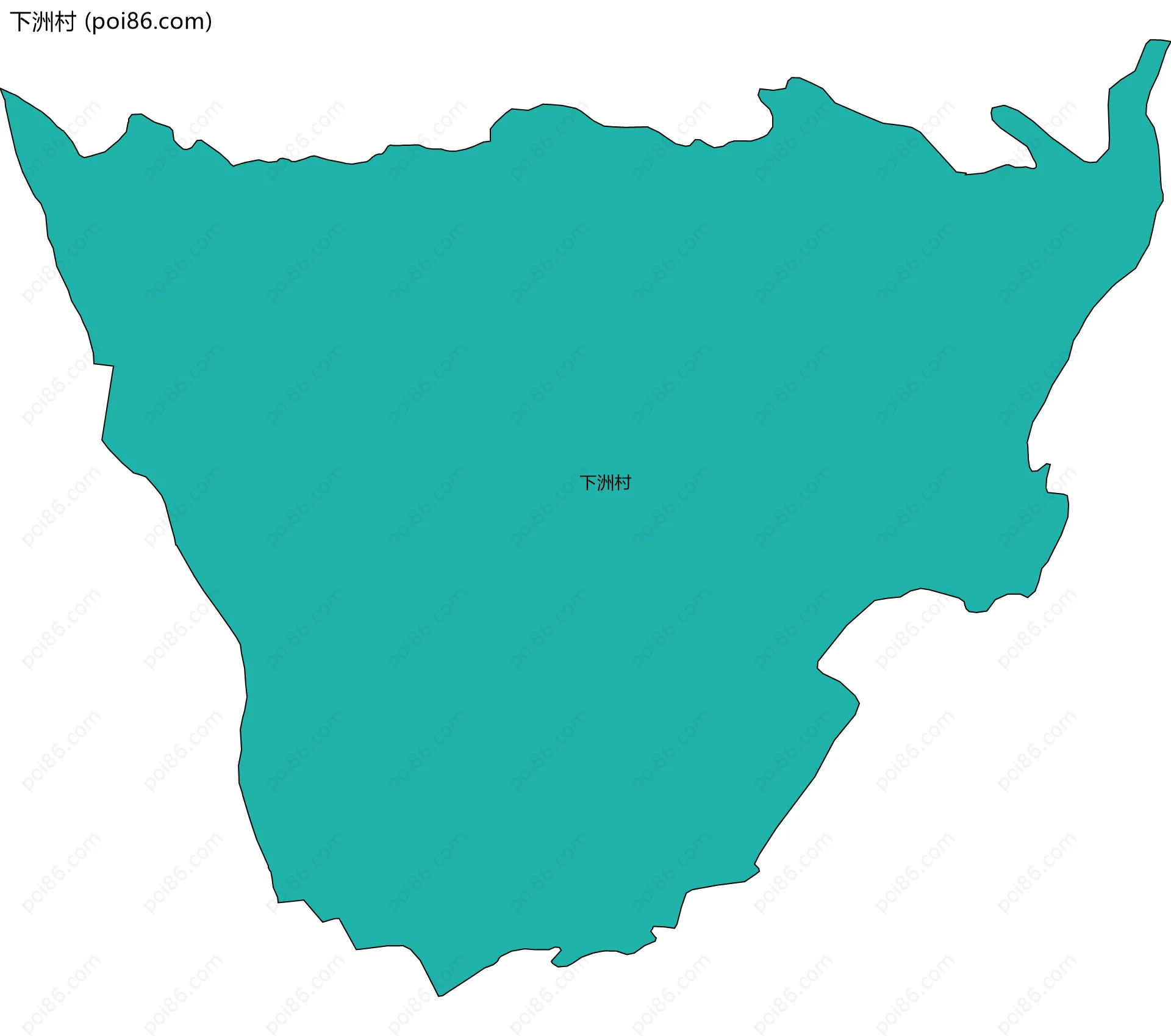 下洲村边界地图