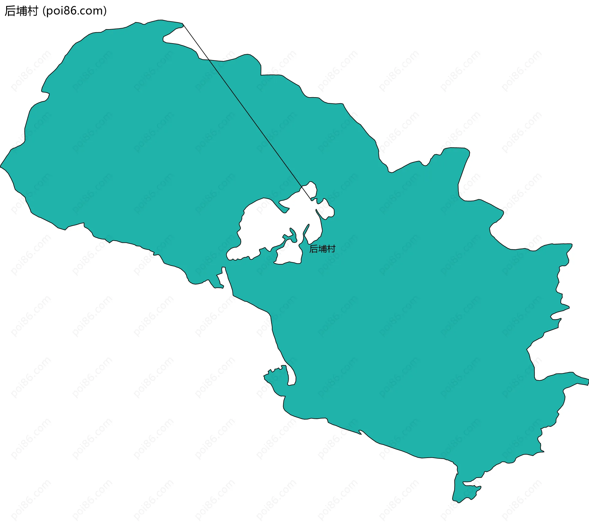 后埔村边界地图