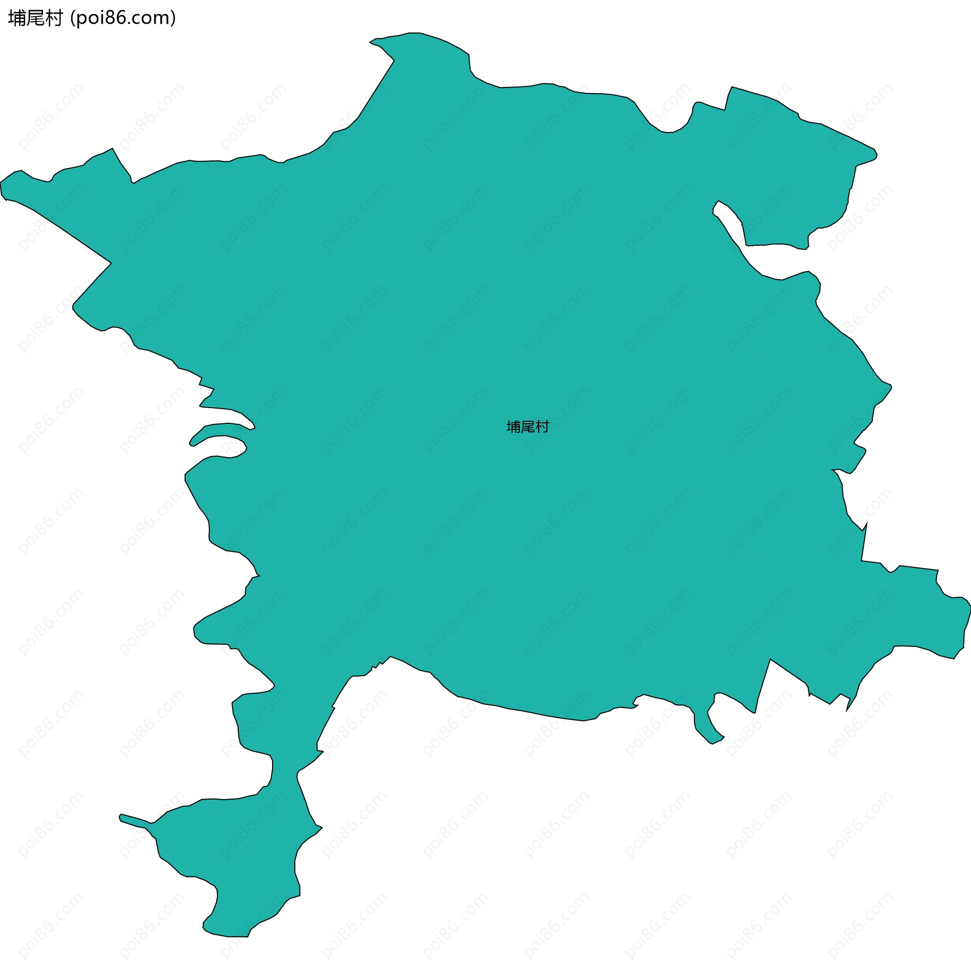 埔尾村边界地图