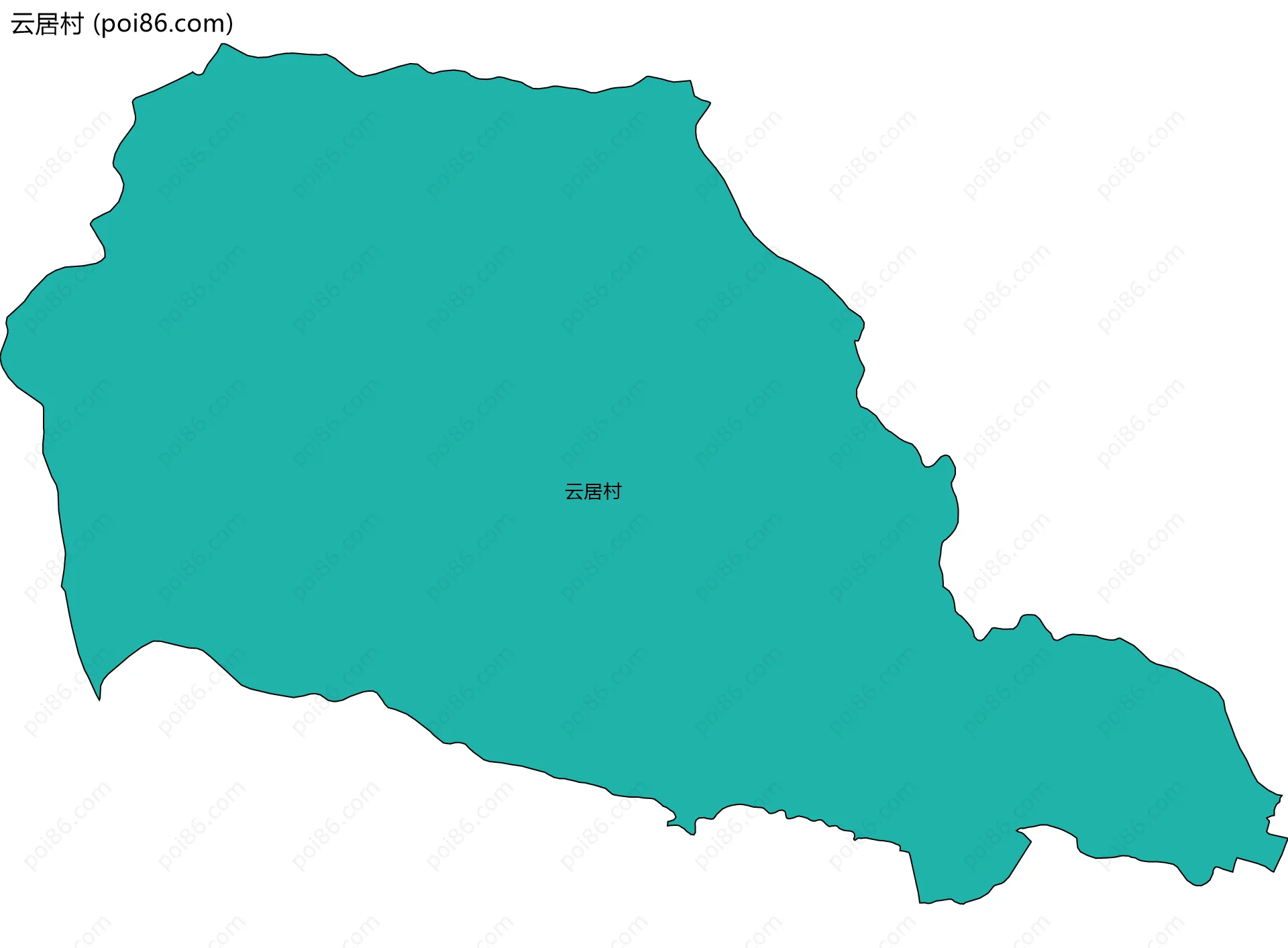 云居村边界地图