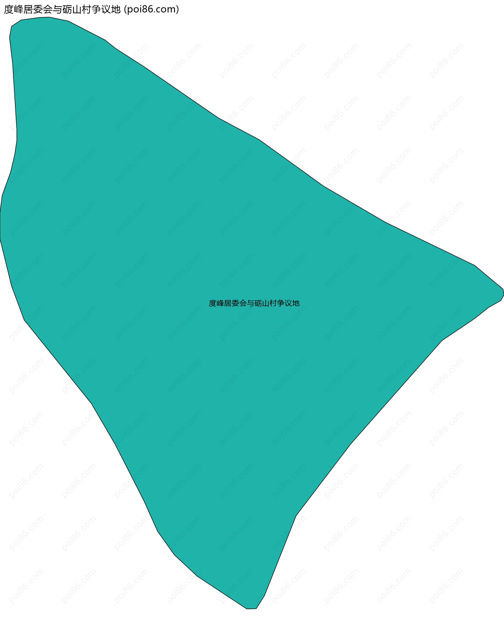 度峰居委会与砺山村争议地边界地图