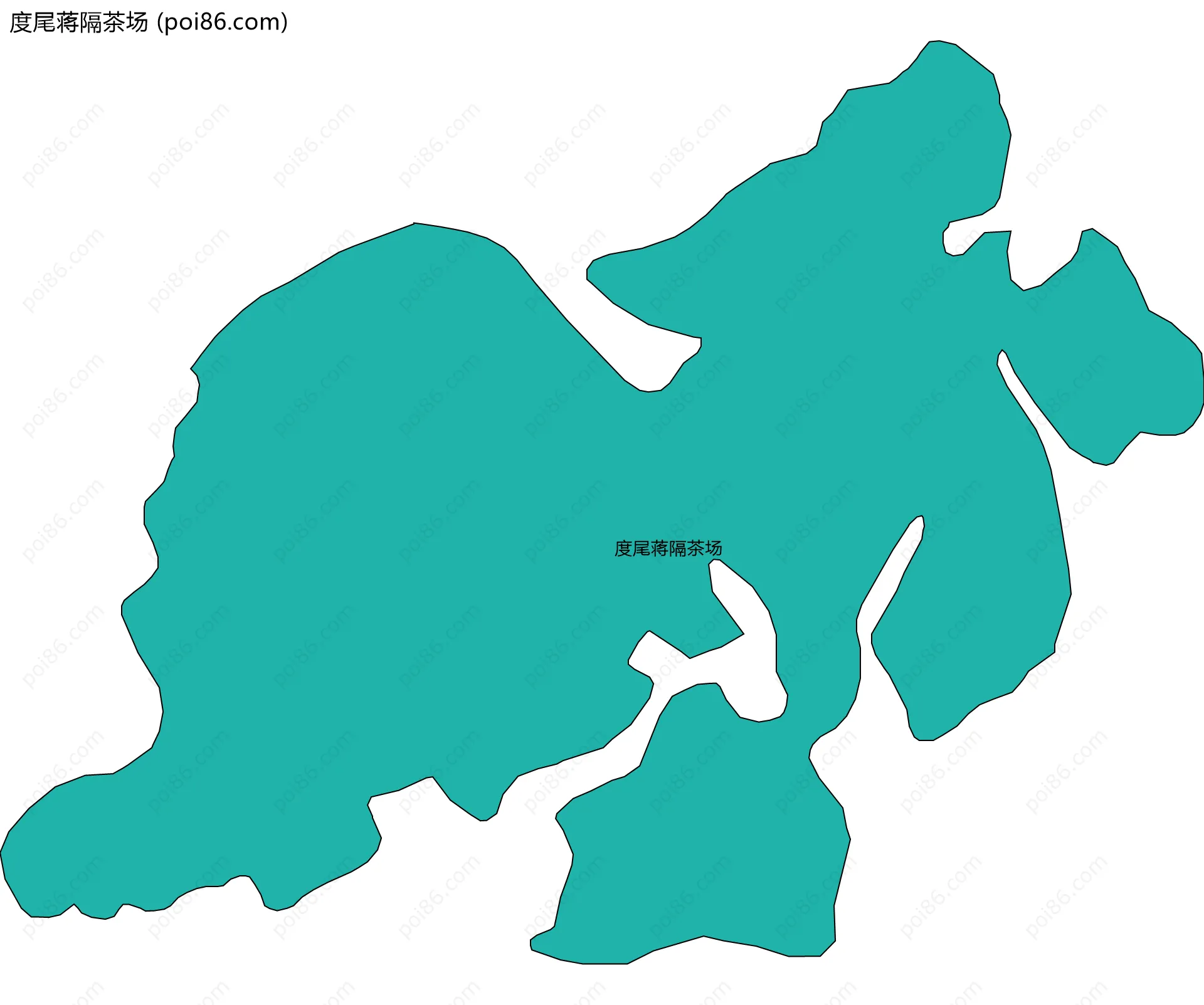 度尾蒋隔茶场边界地图