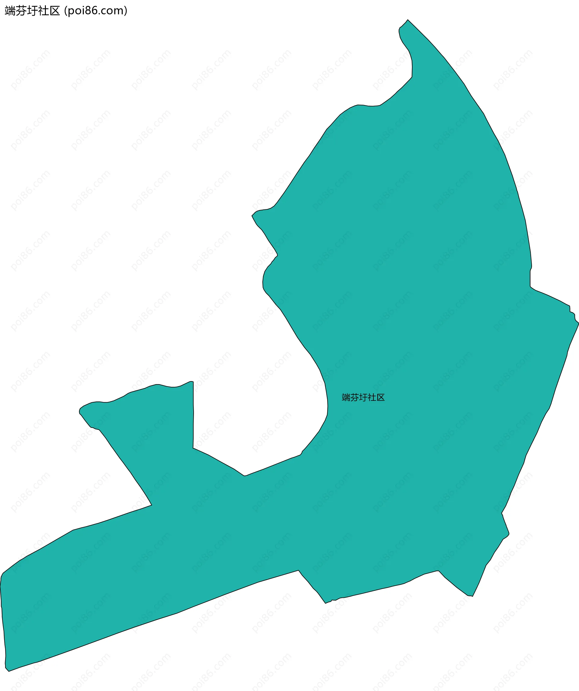 端芬圩社区边界地图