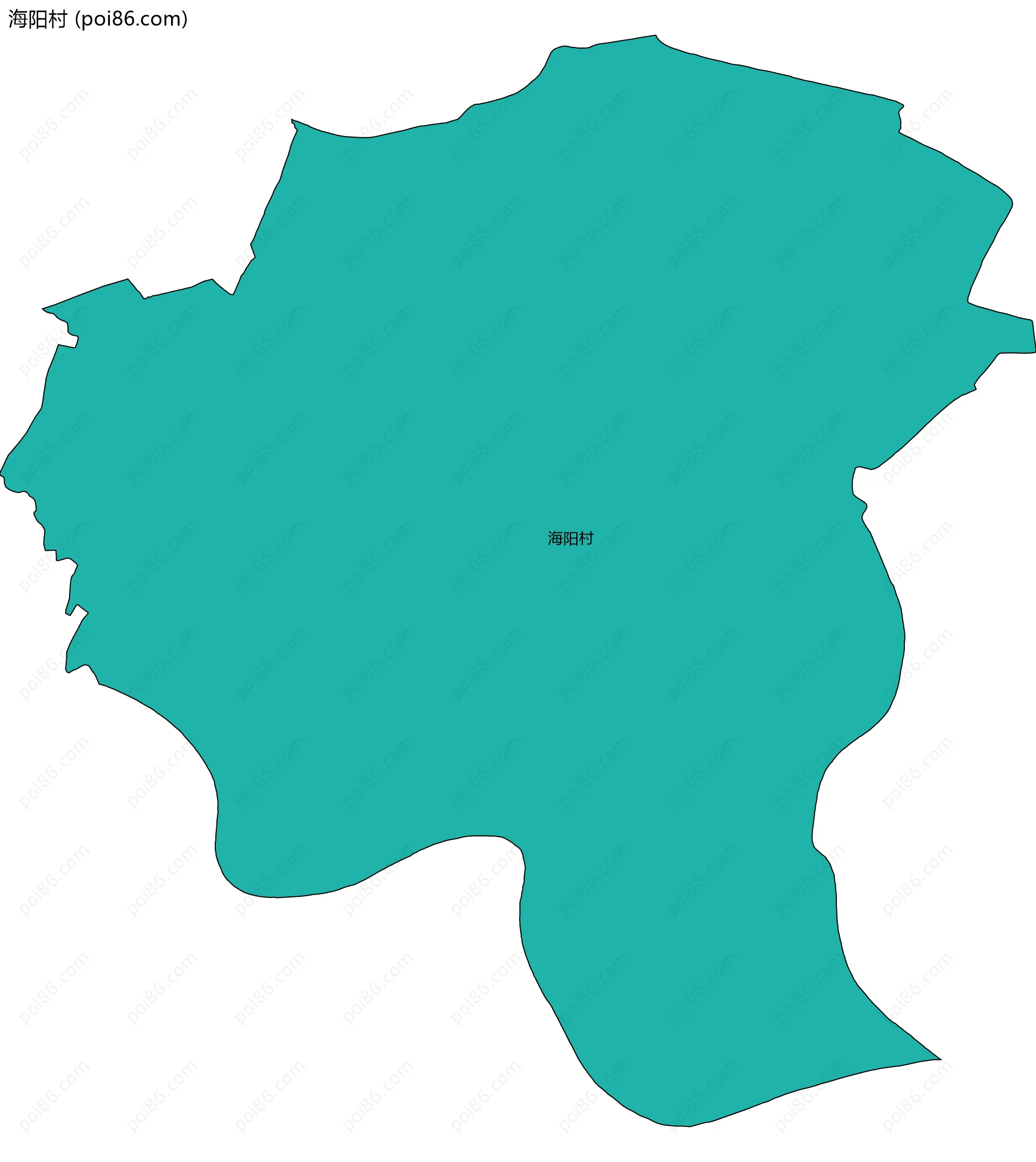 海阳村边界地图