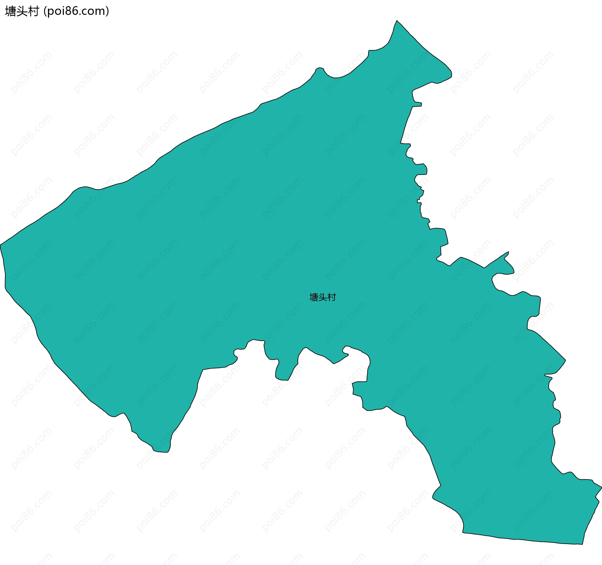 塘头村边界地图