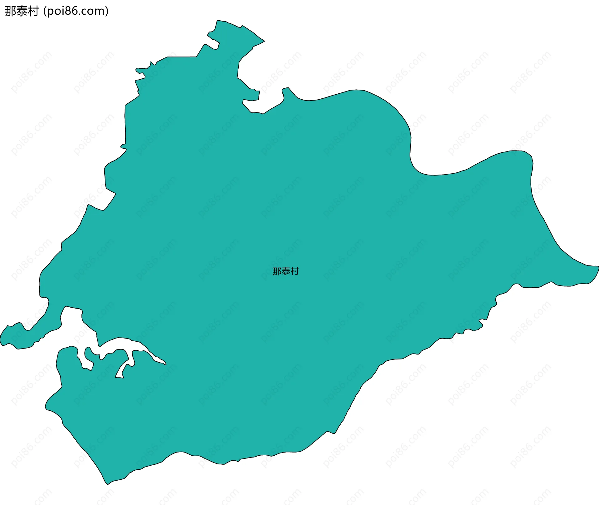 那泰村边界地图