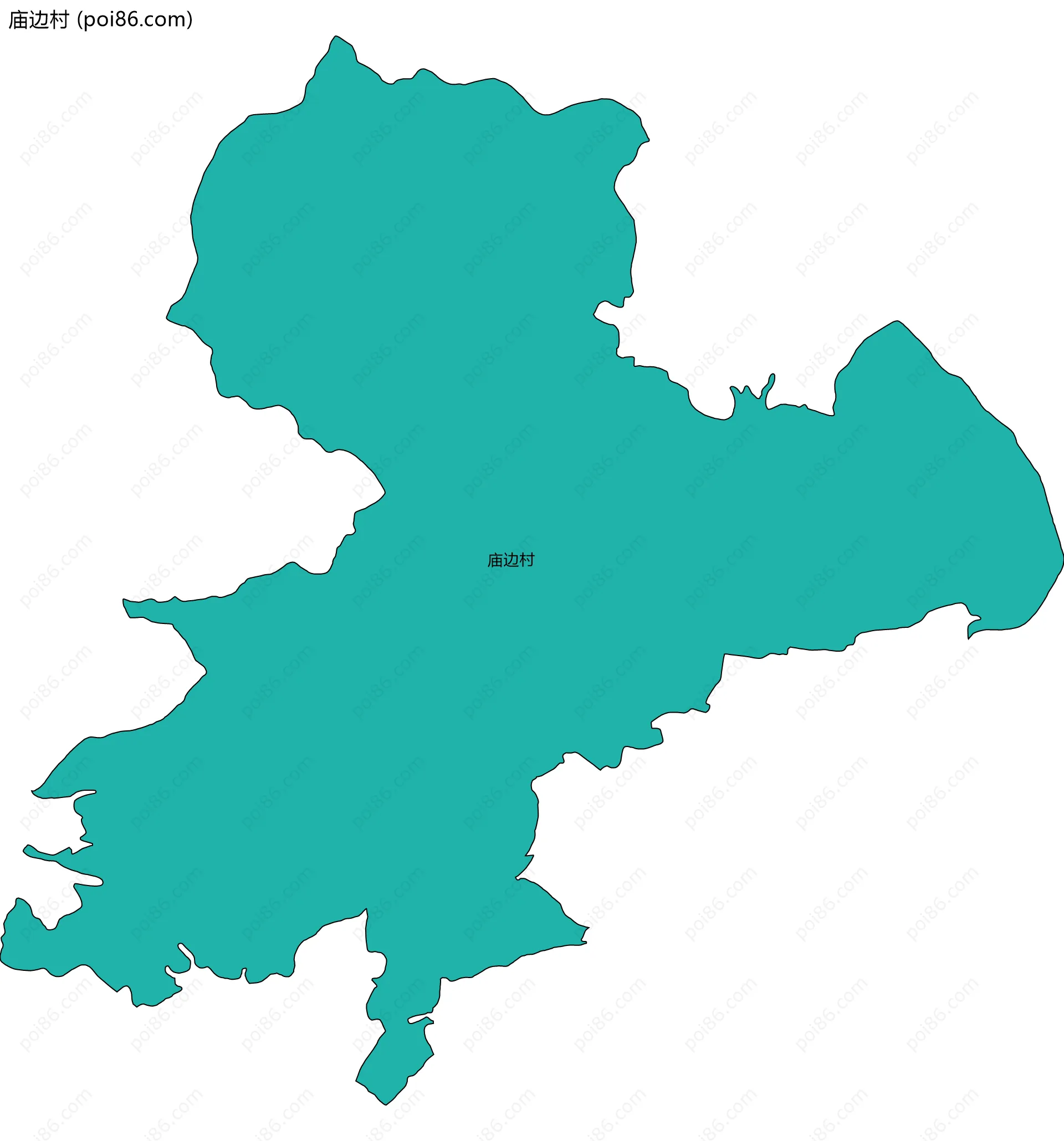 庙边村边界地图