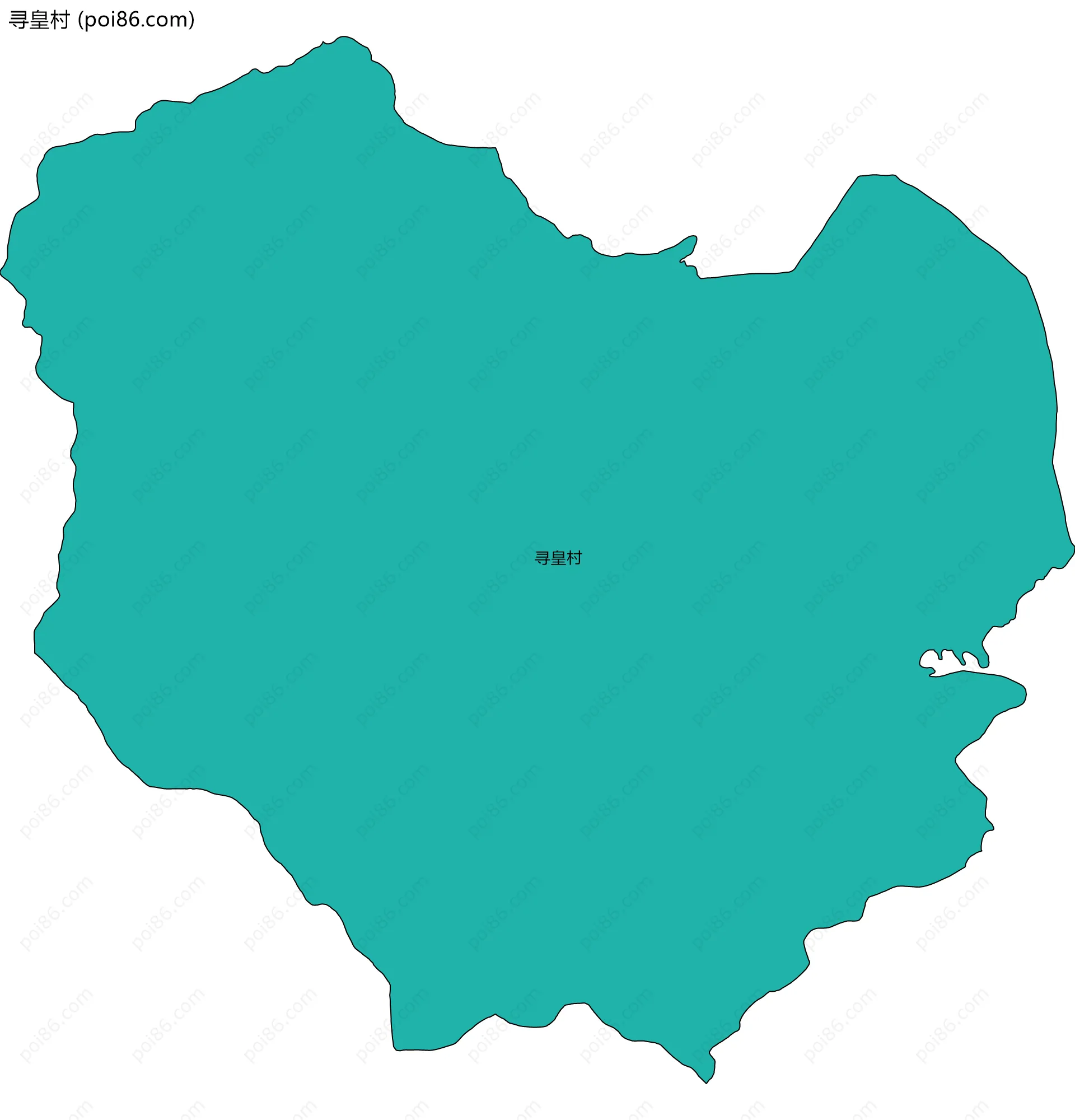 寻皇村边界地图