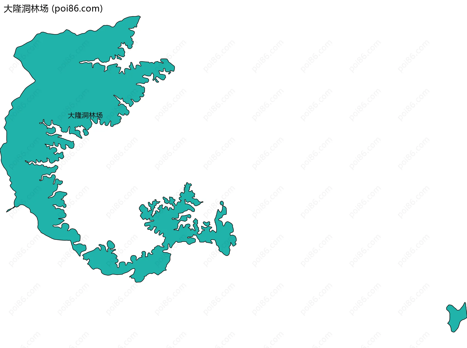 大隆洞林场边界地图