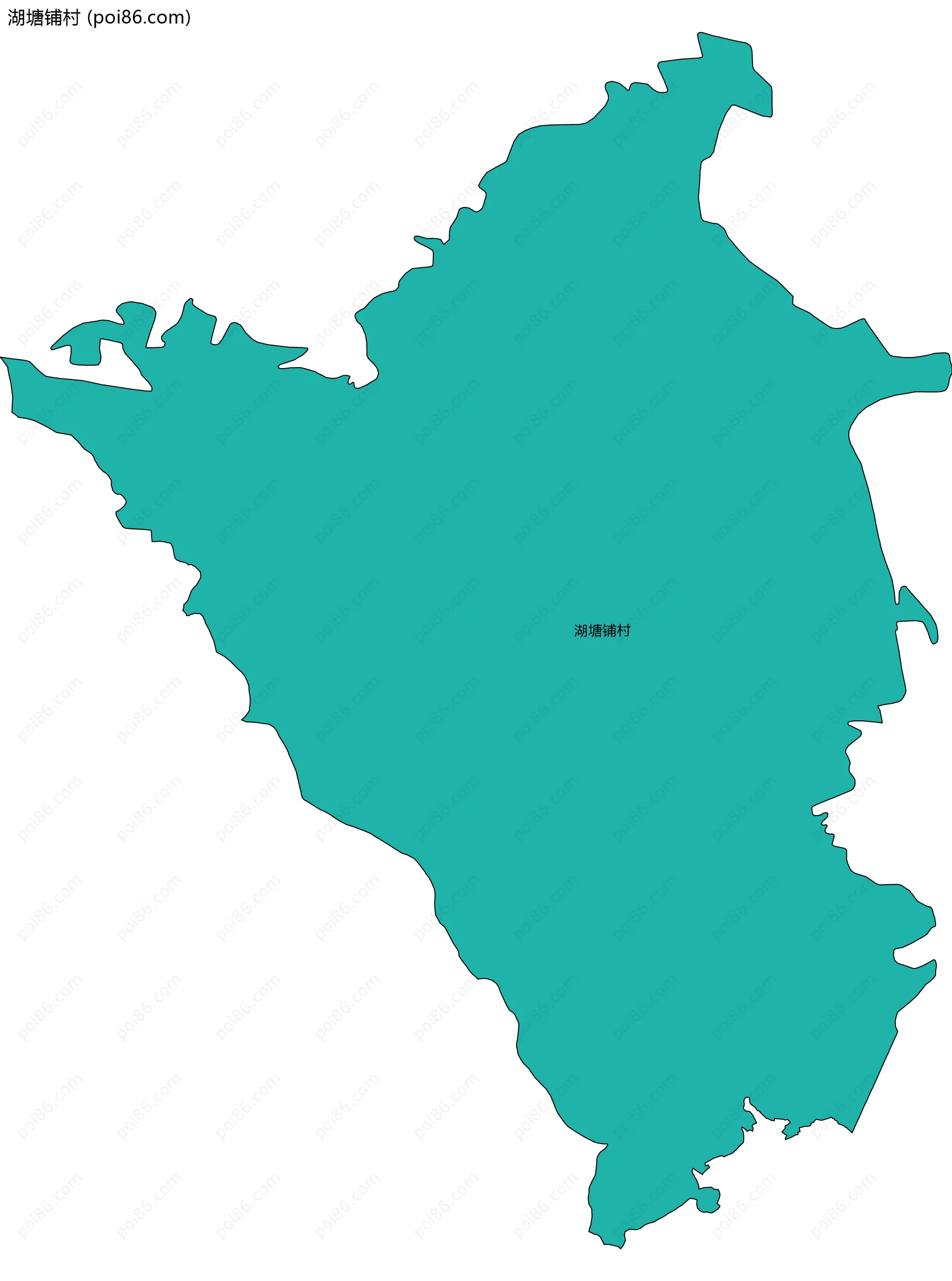 湖塘铺村边界地图