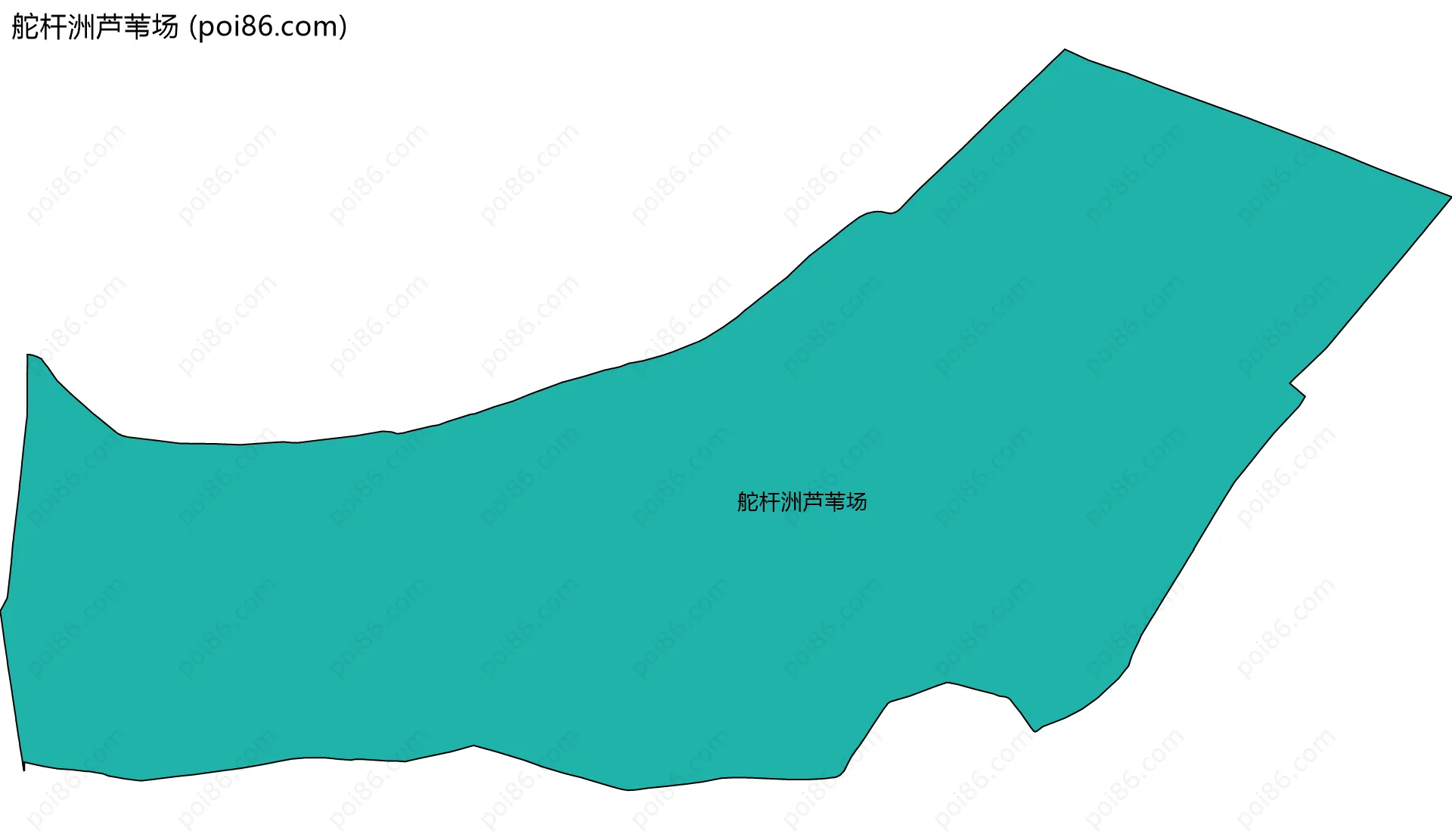 舵杆洲芦苇场边界地图