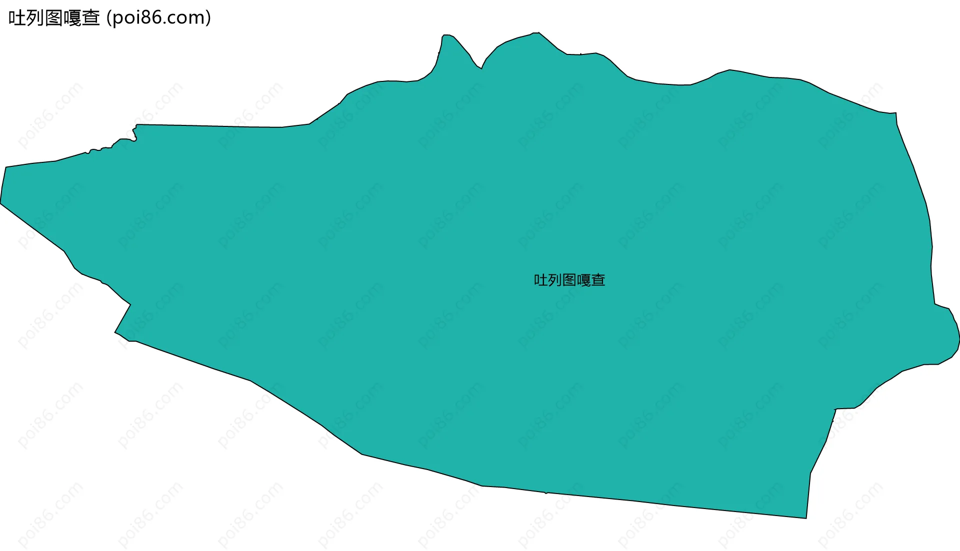 吐列图嘎查边界地图