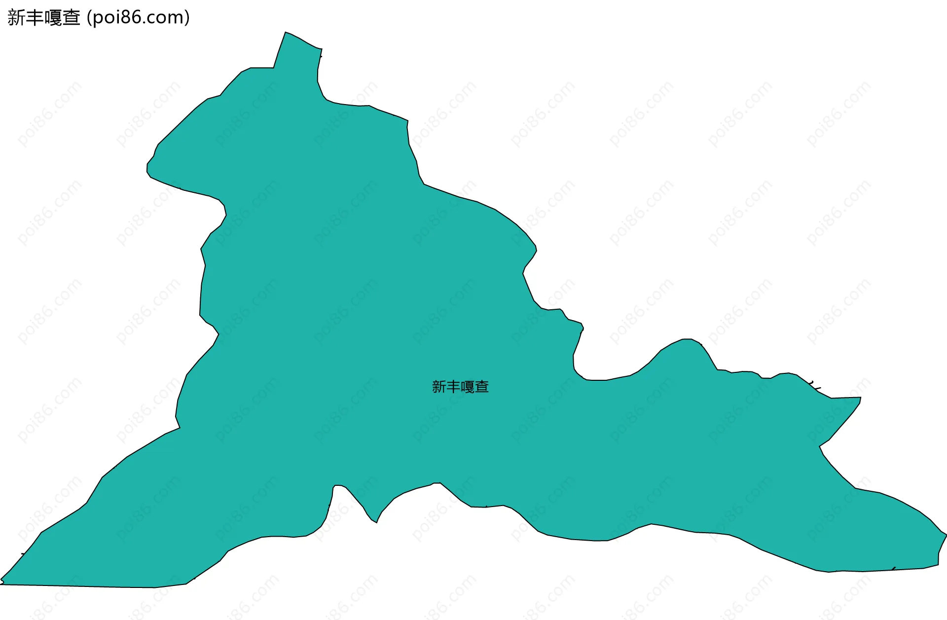 新丰嘎查边界地图