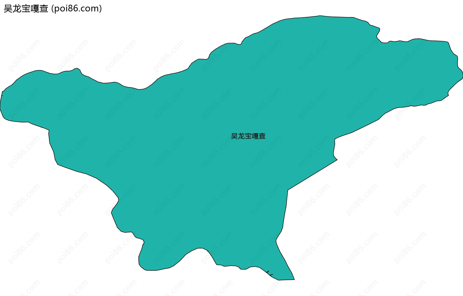 吴龙宝嘎查边界地图