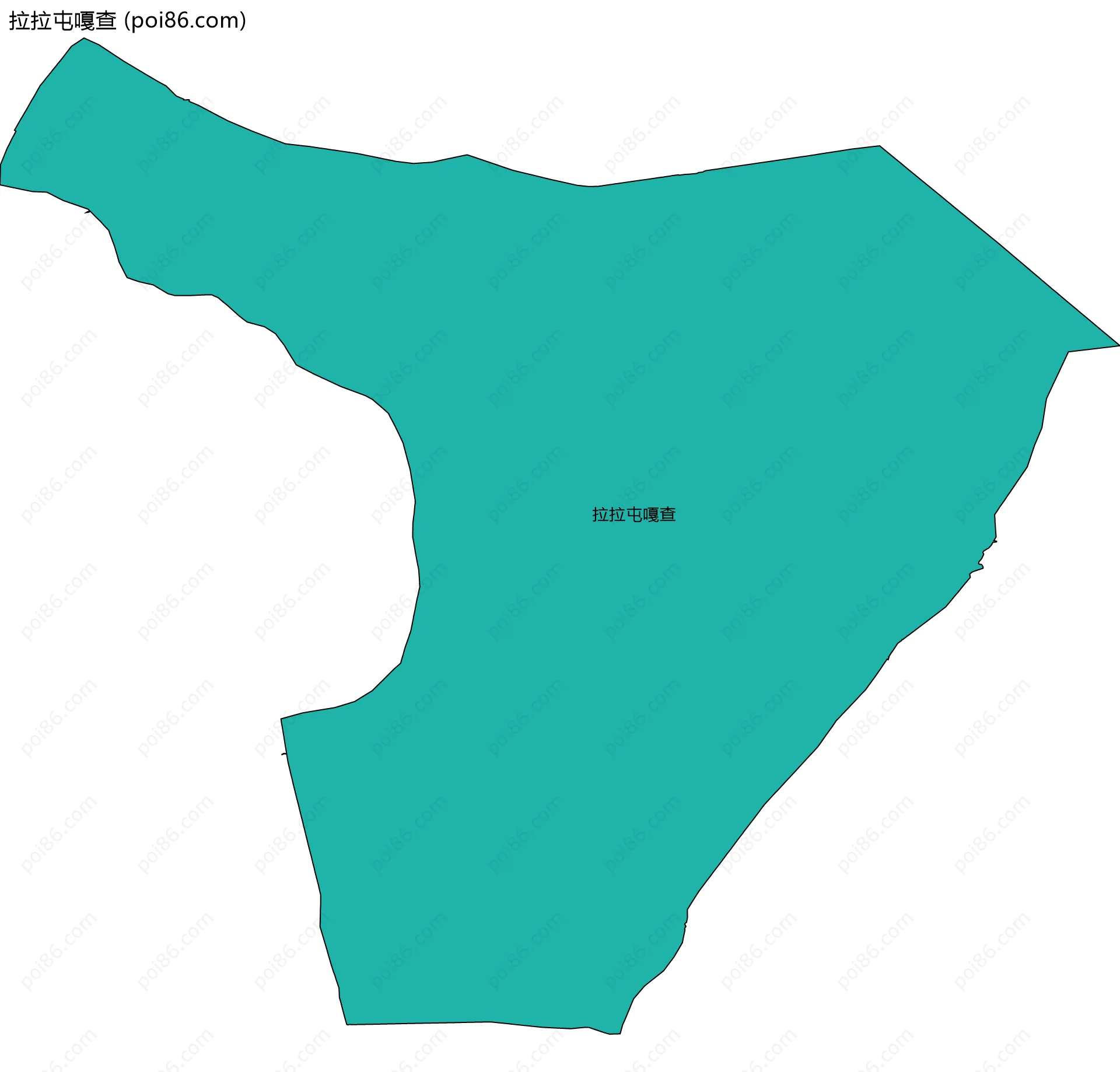 拉拉屯嘎查边界地图
