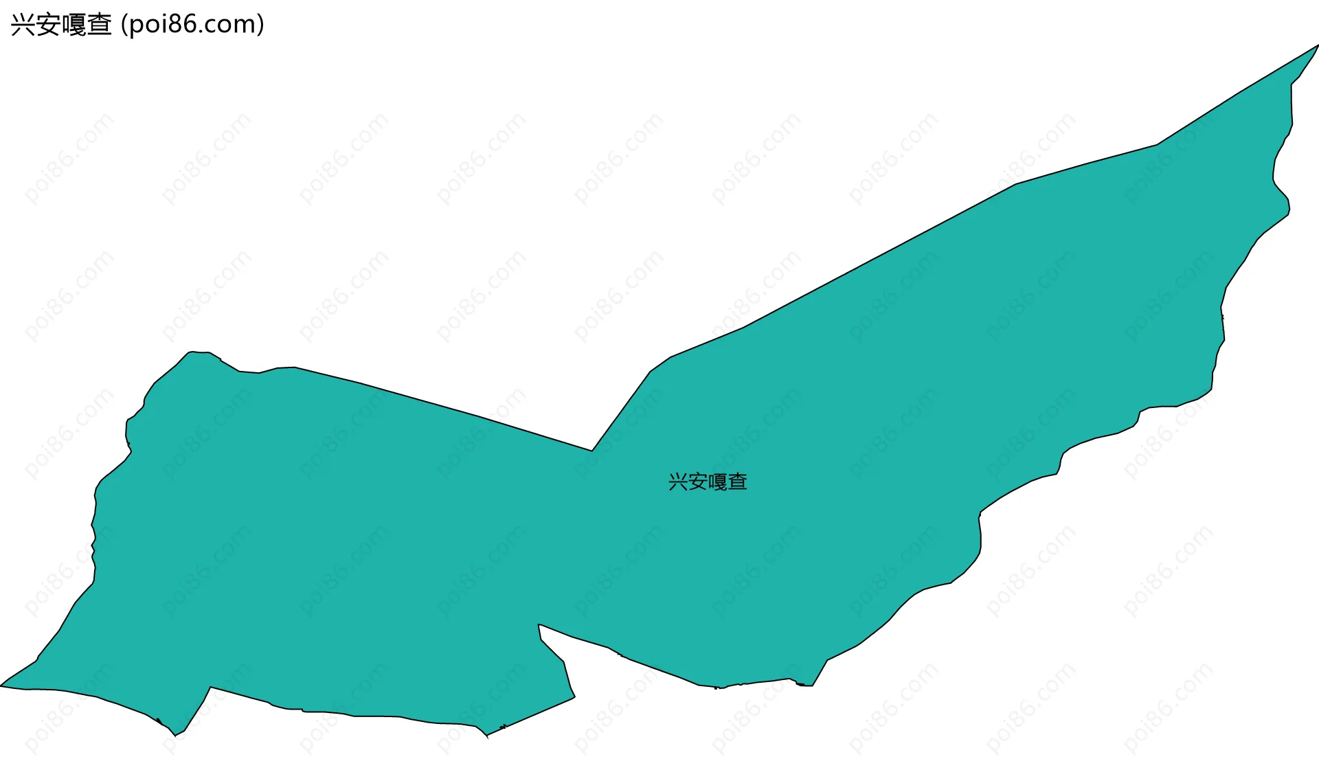 兴安嘎查边界地图