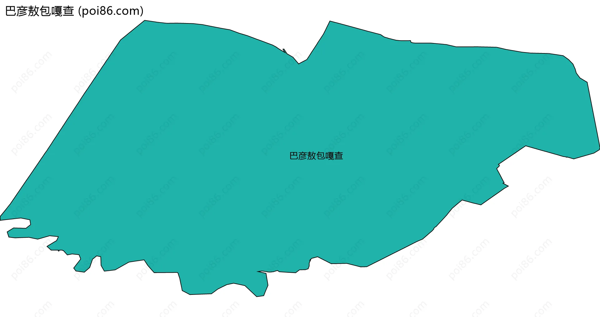 巴彦敖包嘎查边界地图