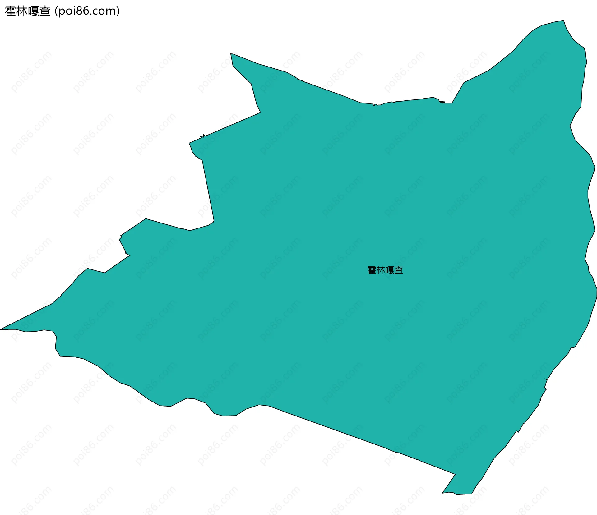 霍林嘎查边界地图